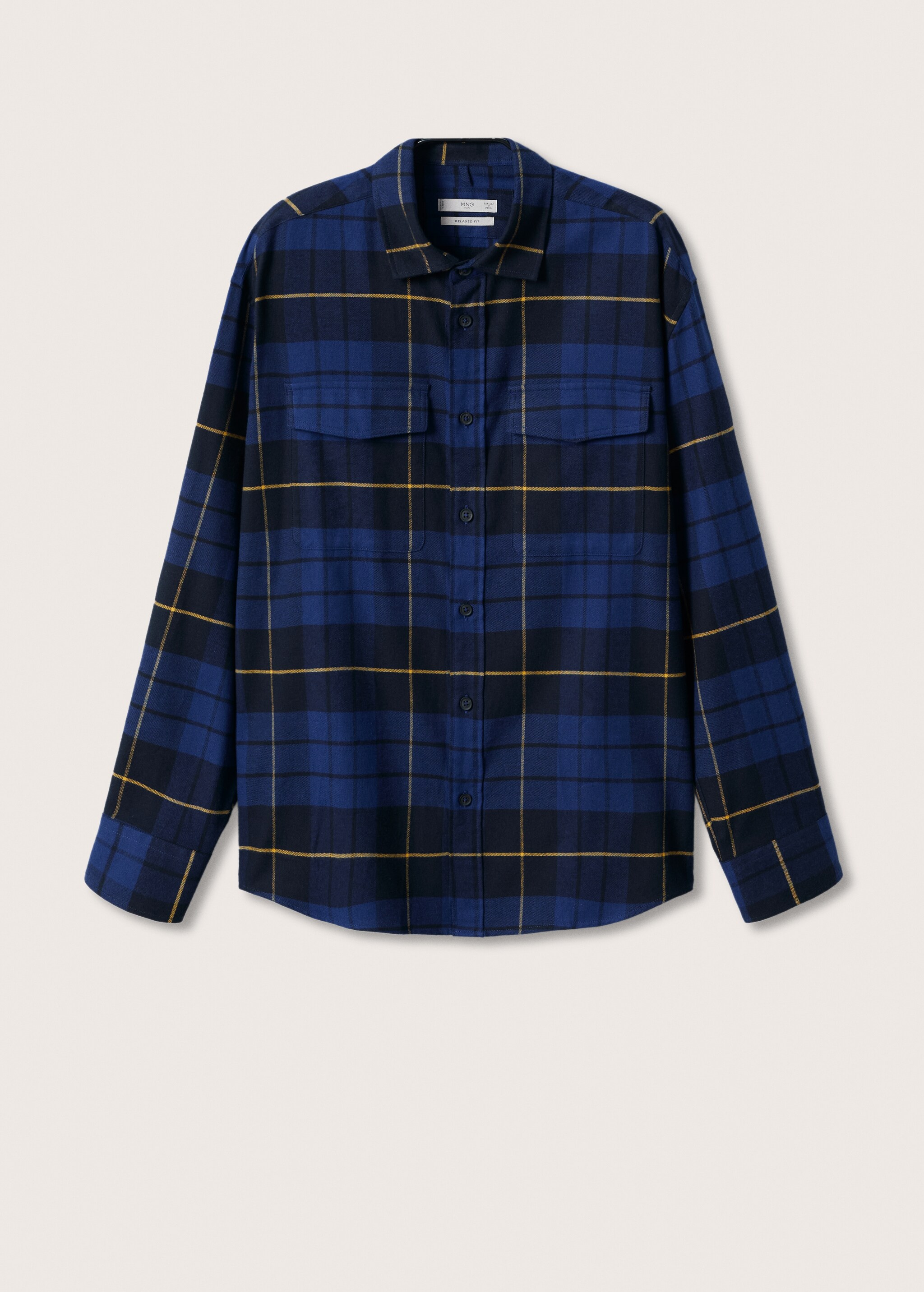 Relaxed check flannel shirt - Article without model