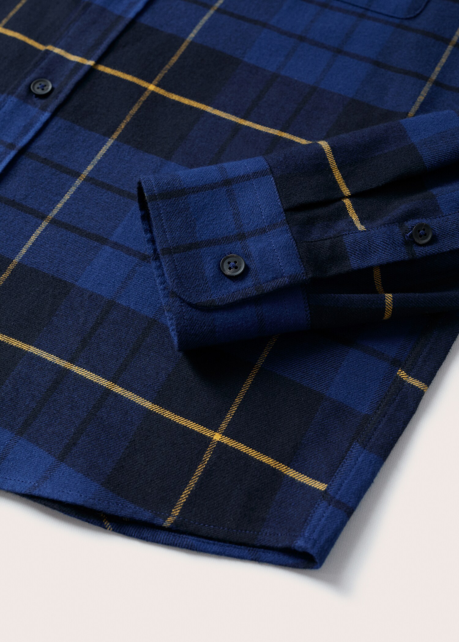 Camisa relaxed franela cuadros - Detalle del artículo 8