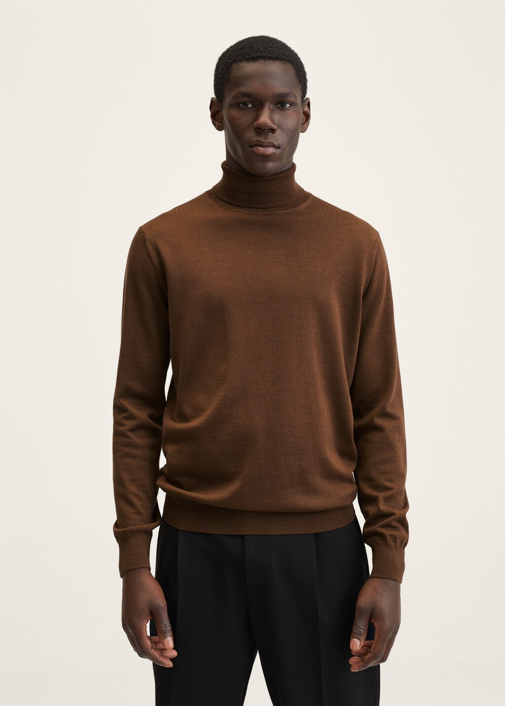 Turtleneck wool sweater Men MANGO OUTLET Norway