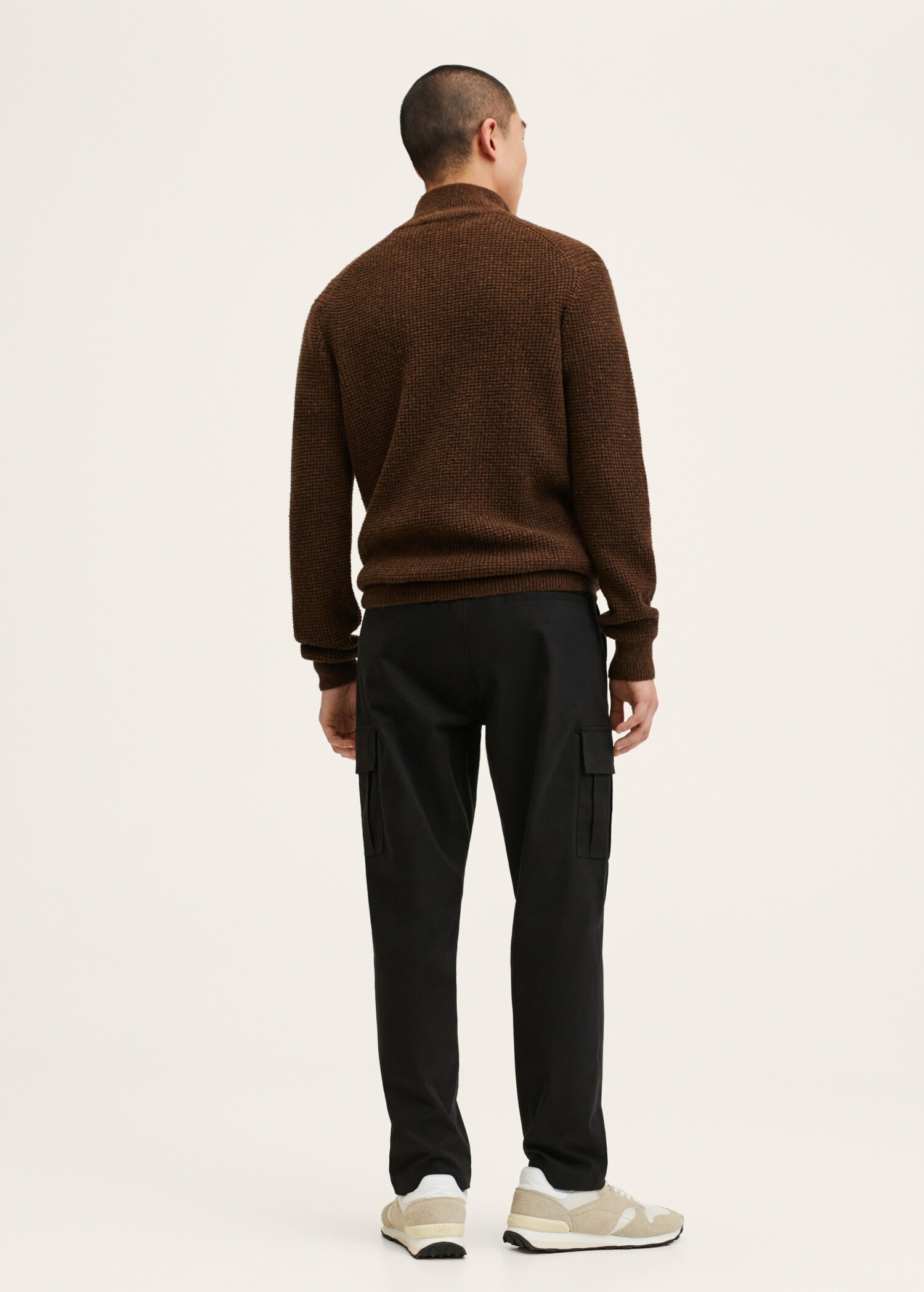 Wool zip neck jumper - Reverse of the article