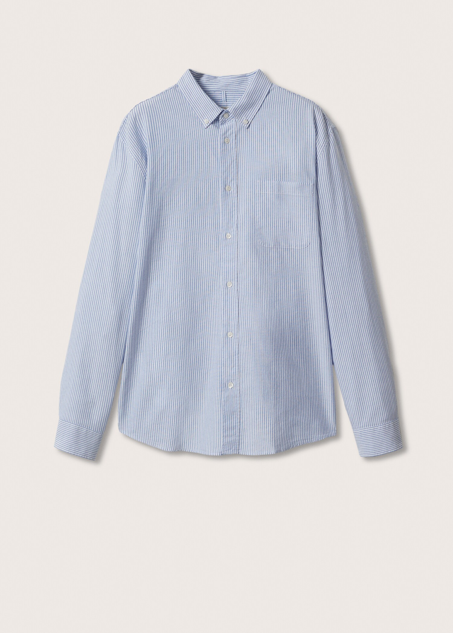 Regular-fit cotton striped shirt - Article without model