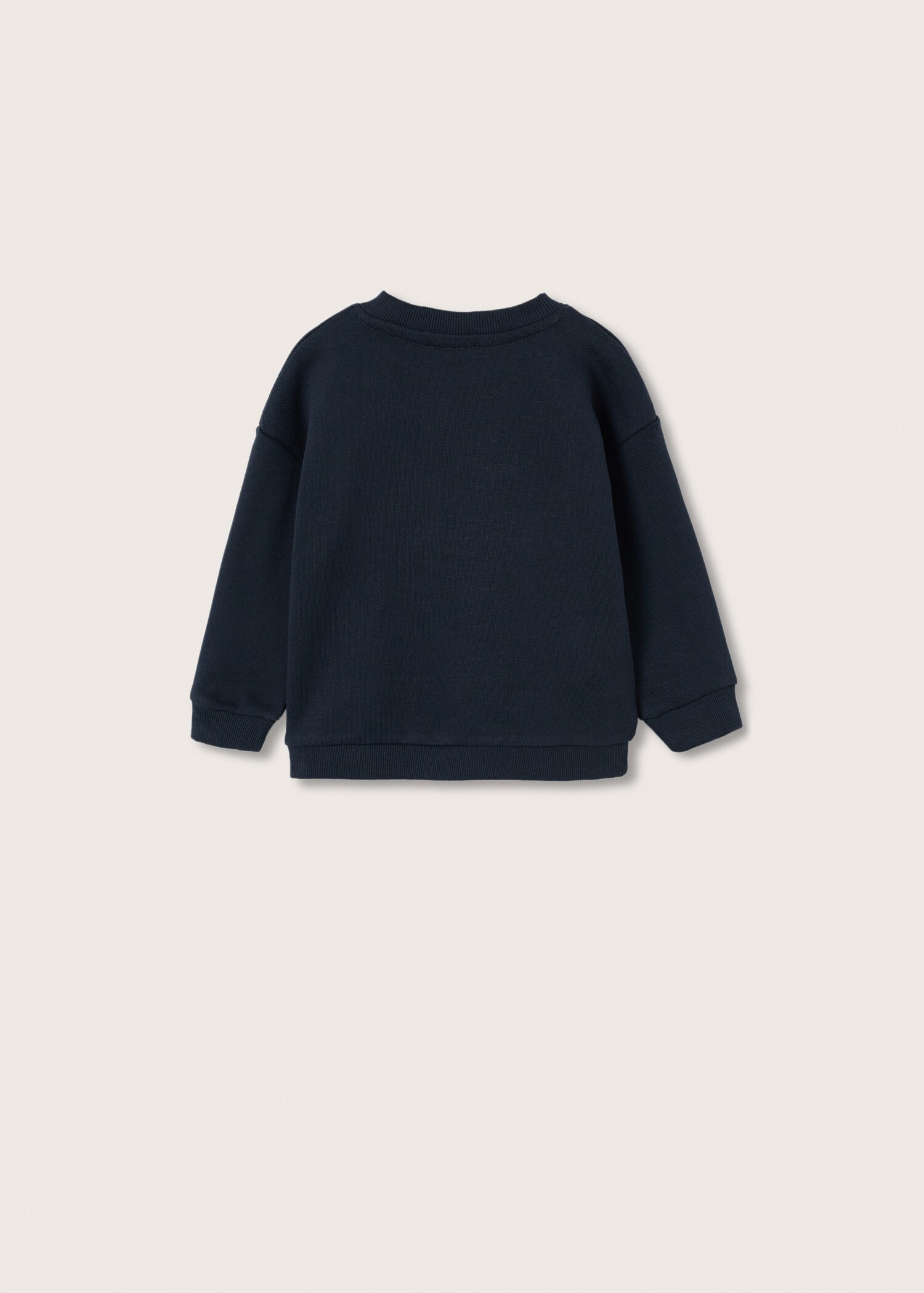 Sudadera estampada relieve - Reverso del artículo
