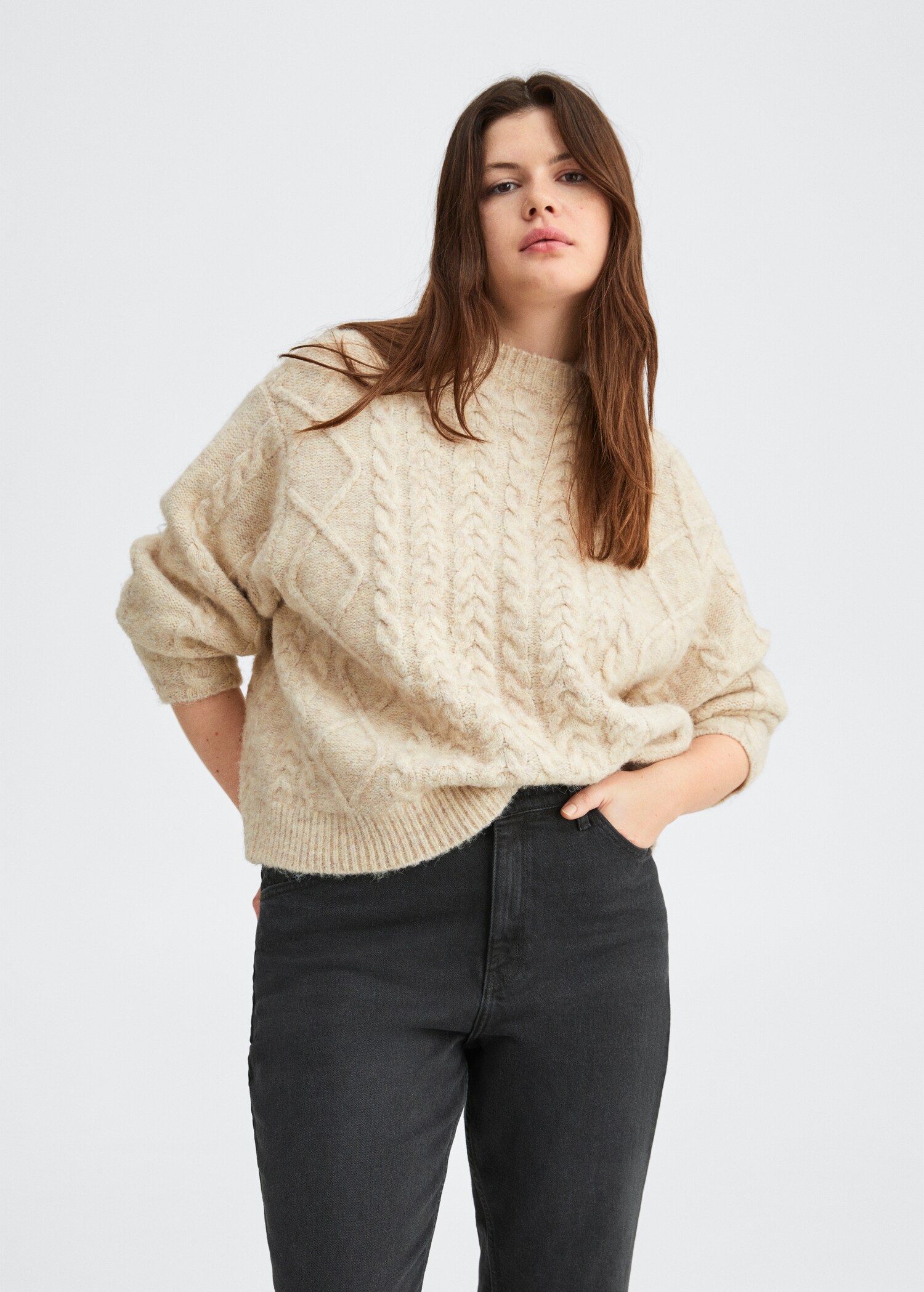 Comfort mom jeans met hoge taille - Detail van het artikel 4