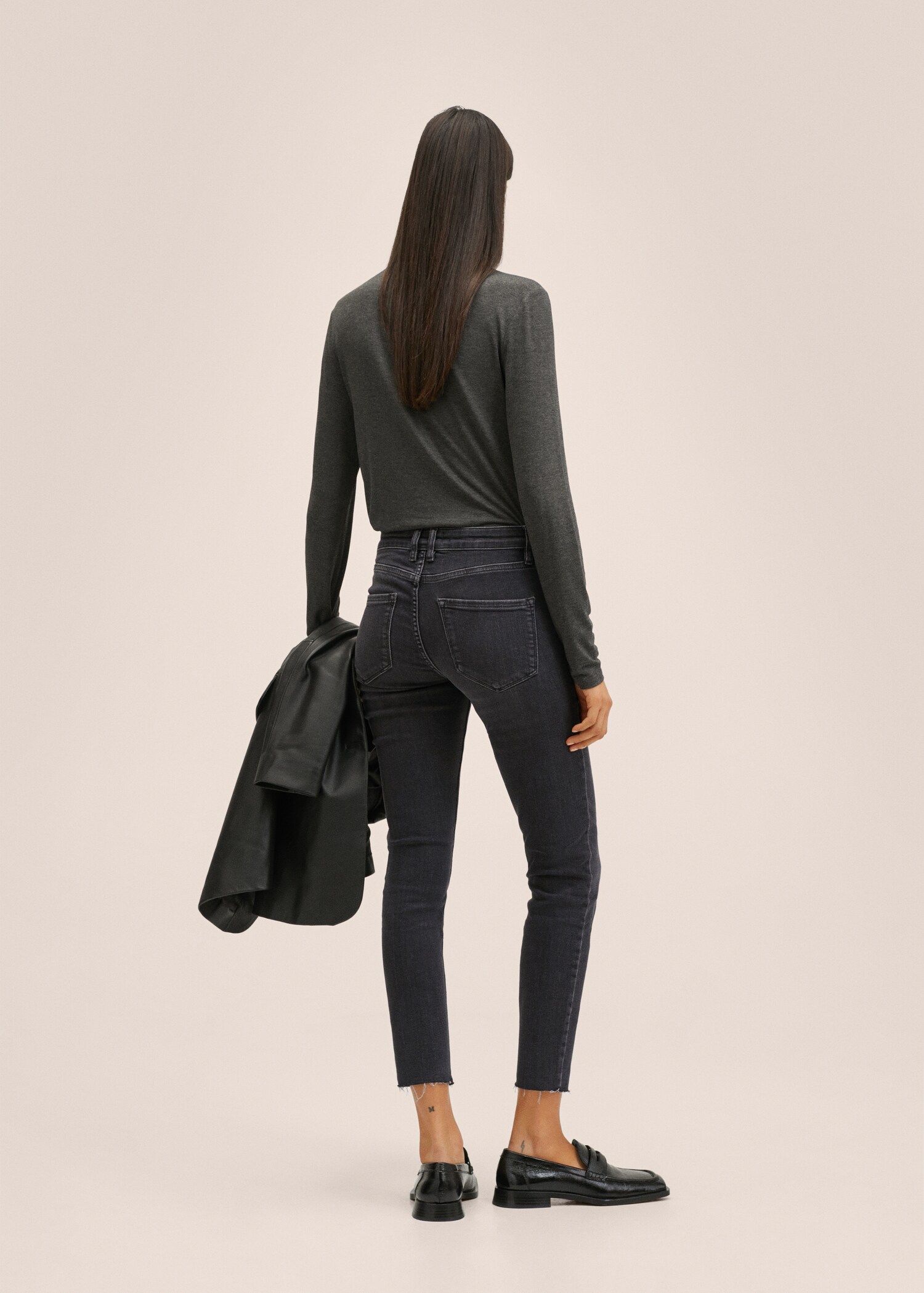 Vaqueros skinny crop - Reverso del artículo