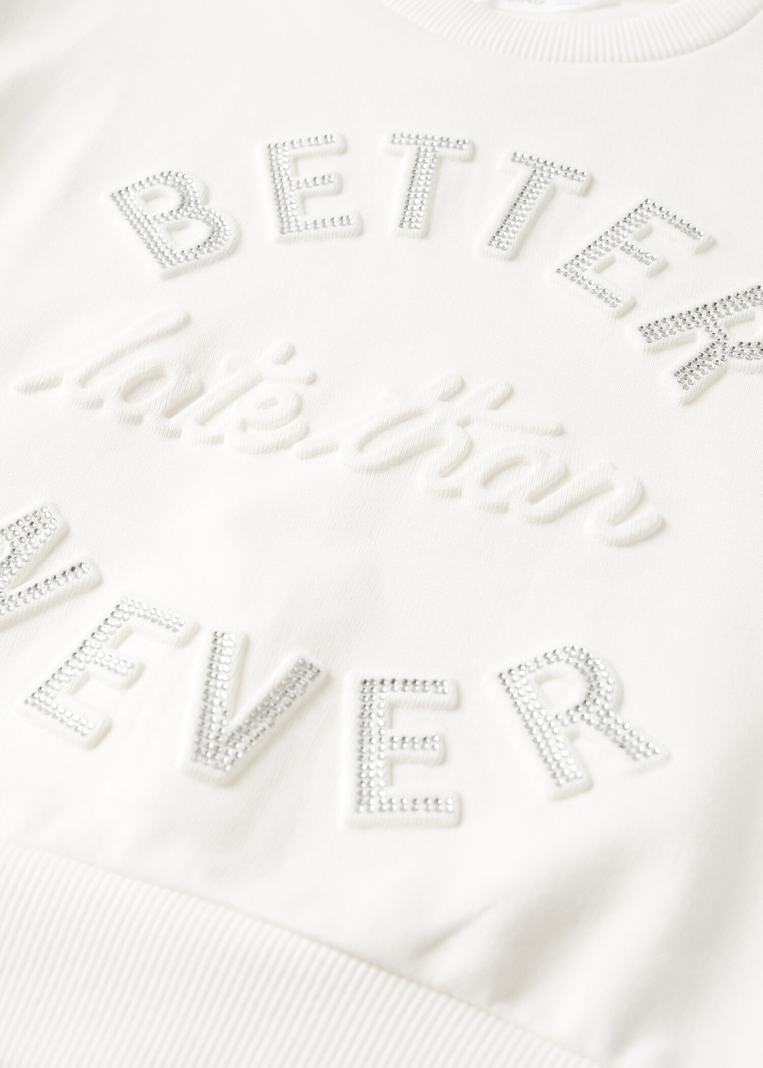 Sudadera algodón mensaje relieve - Detalle del artículo 8