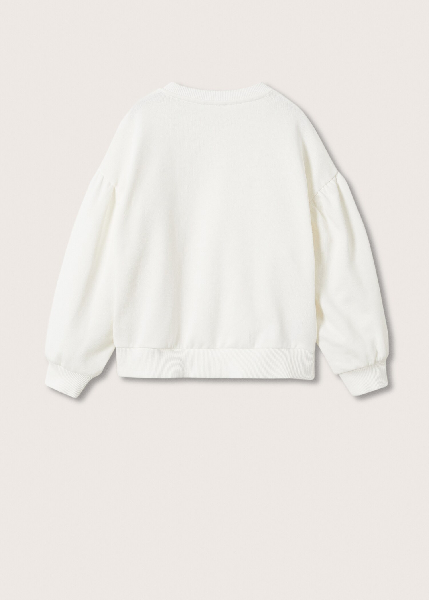 Sudadera algodón mensaje relieve - Reverso del artículo