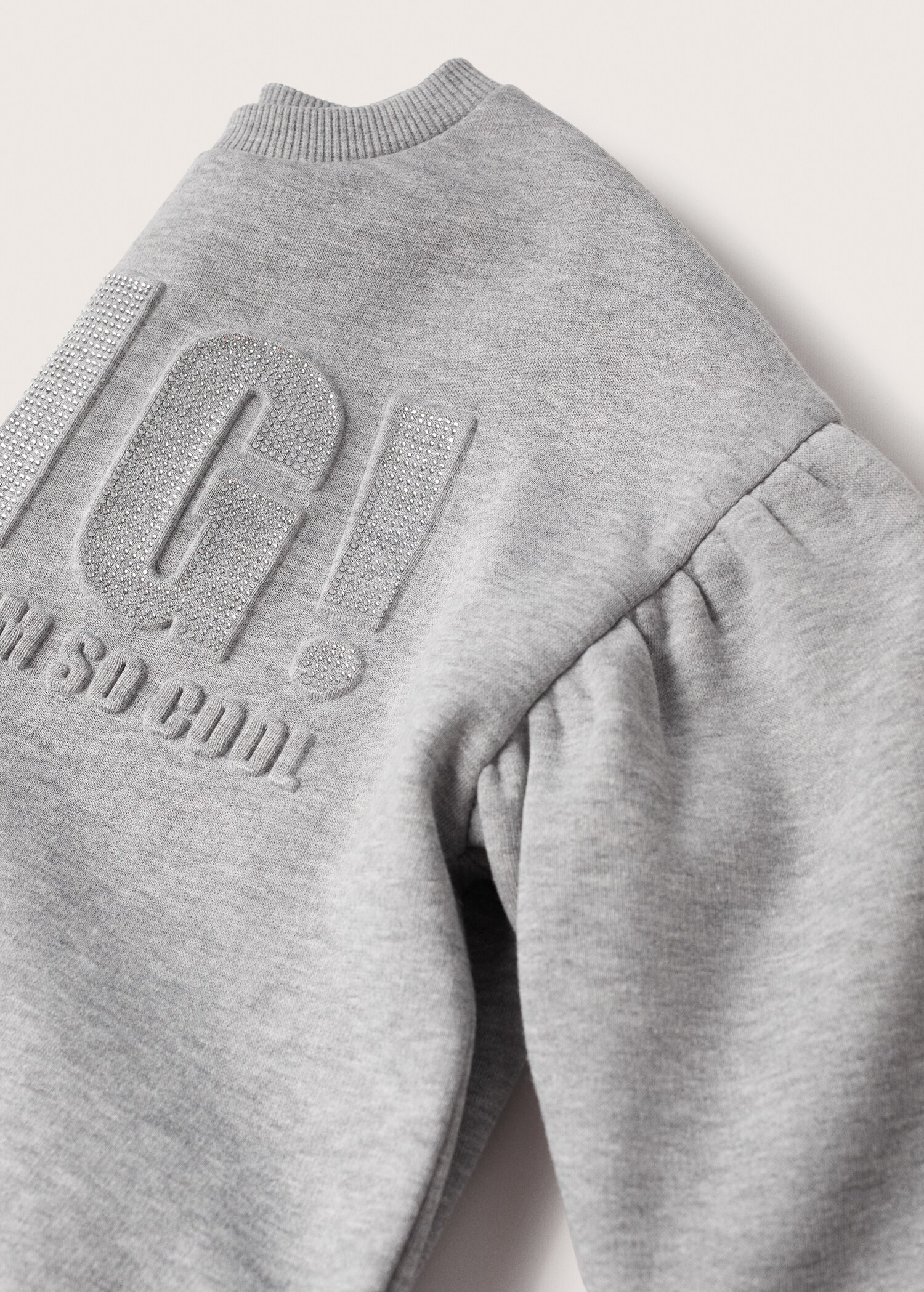 Sudadera algodón mensaje relieve - Detalle del artículo 7