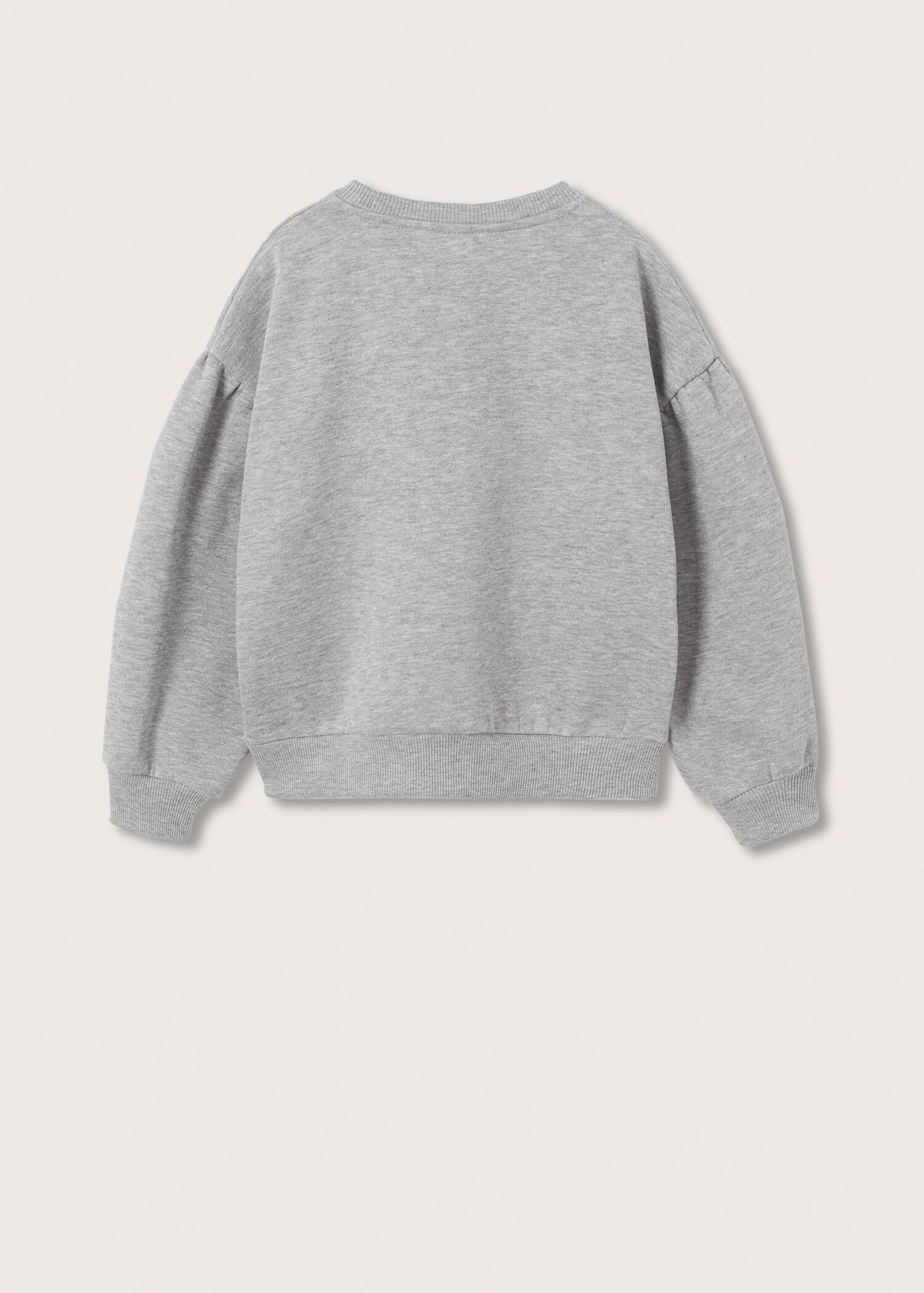 Sudadera algodón mensaje relieve - Reverso del artículo