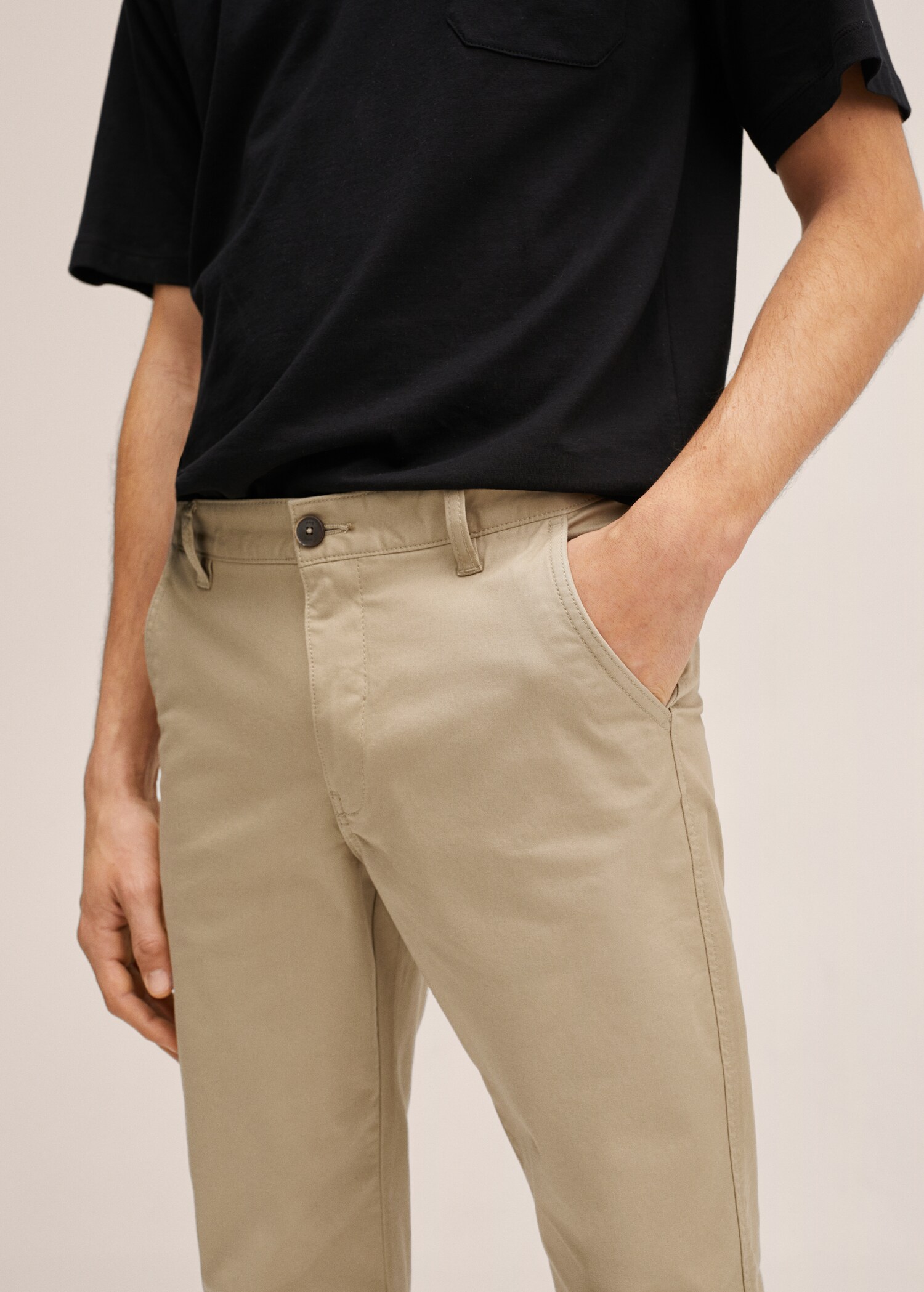 Cotton chinos - Details of the article 2