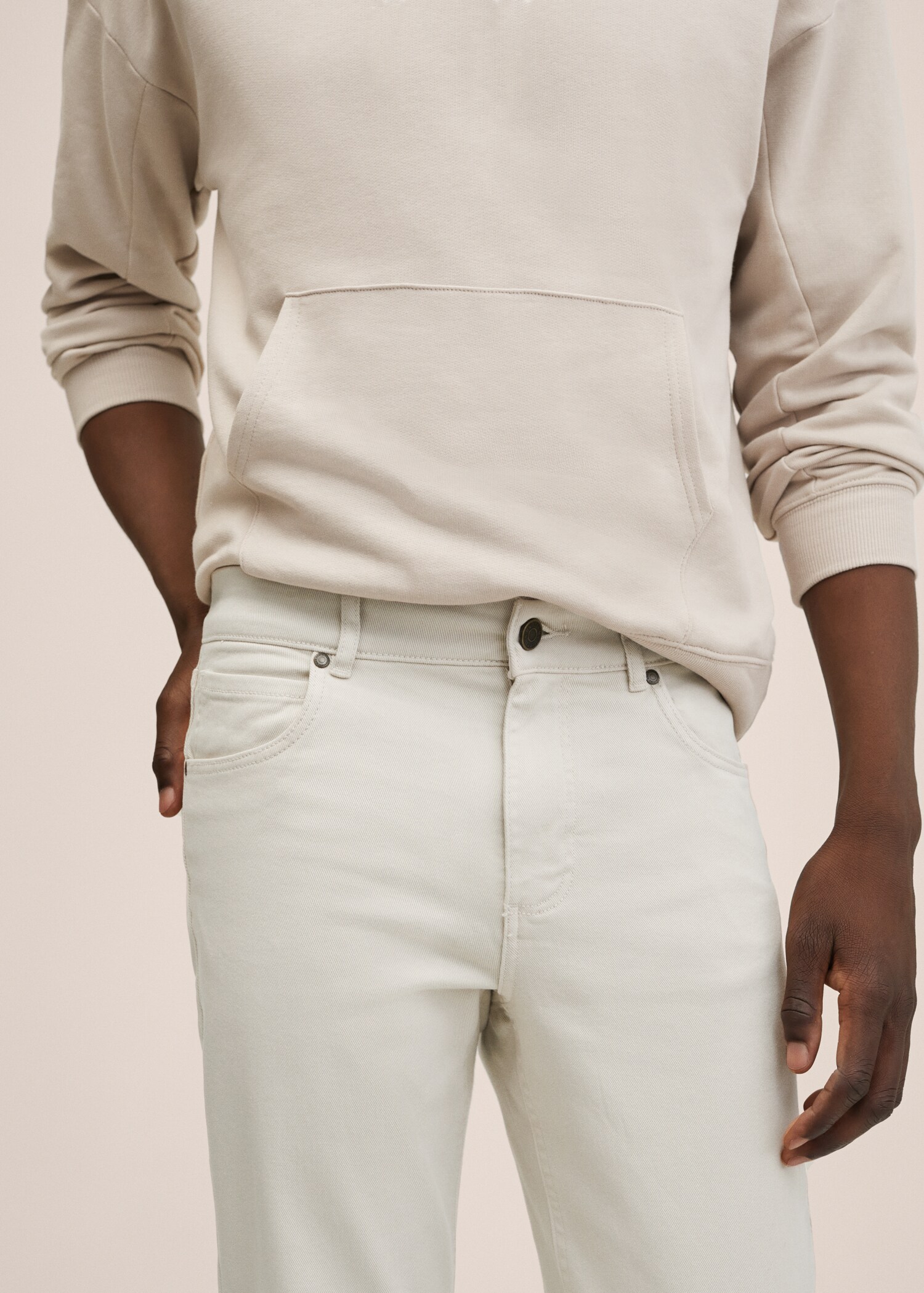 Regular-fit cotton trousers - Details of the article 2