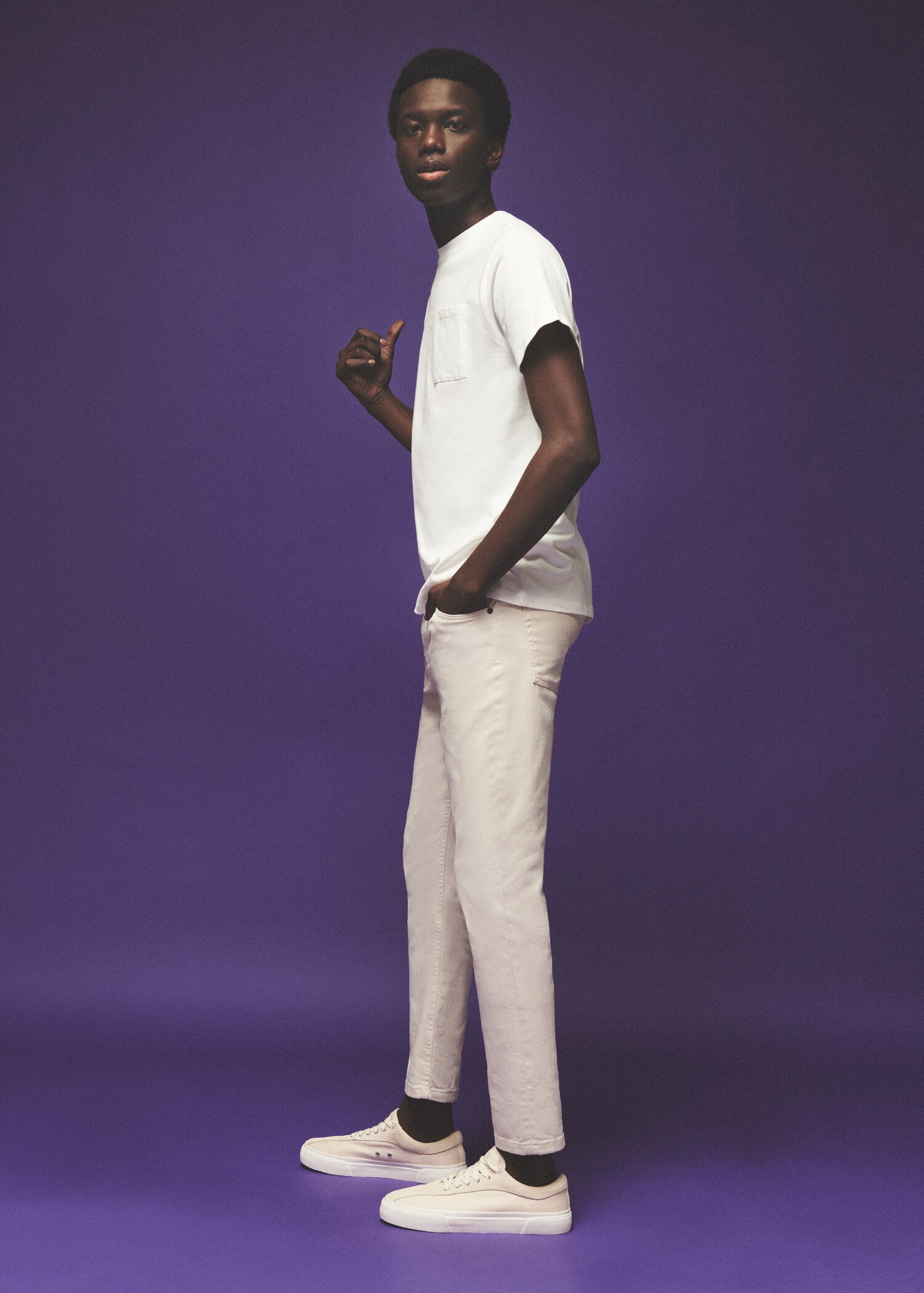 Regular-fit cotton trousers - Details of the article 5