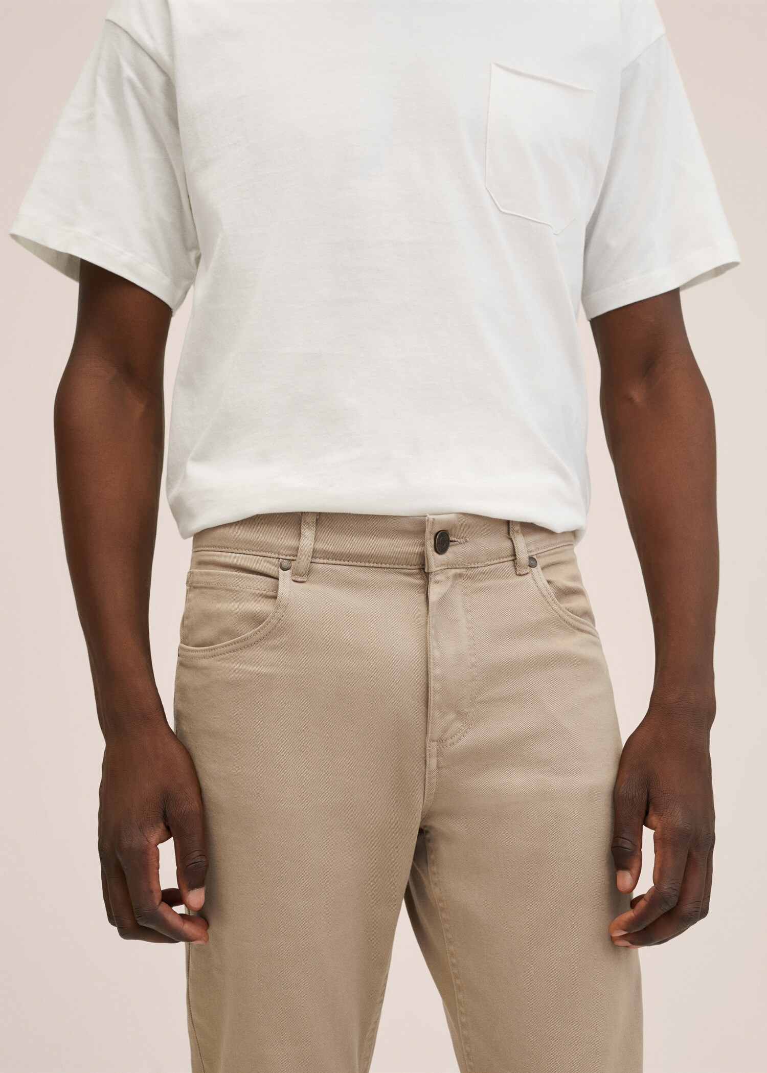Regular-fit cotton trousers - Details of the article 2