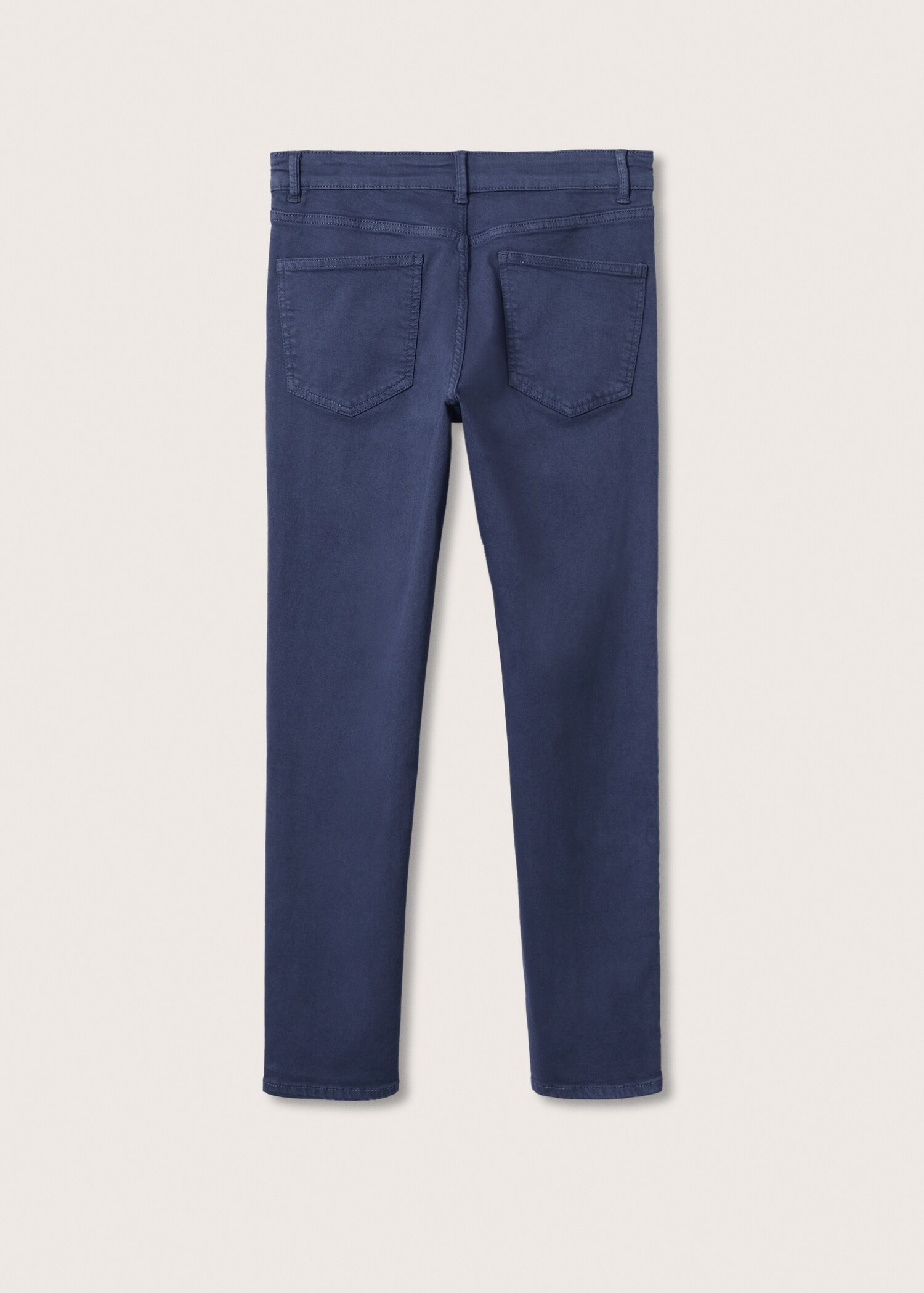 Regular-fit cotton trousers - Reverse of the article