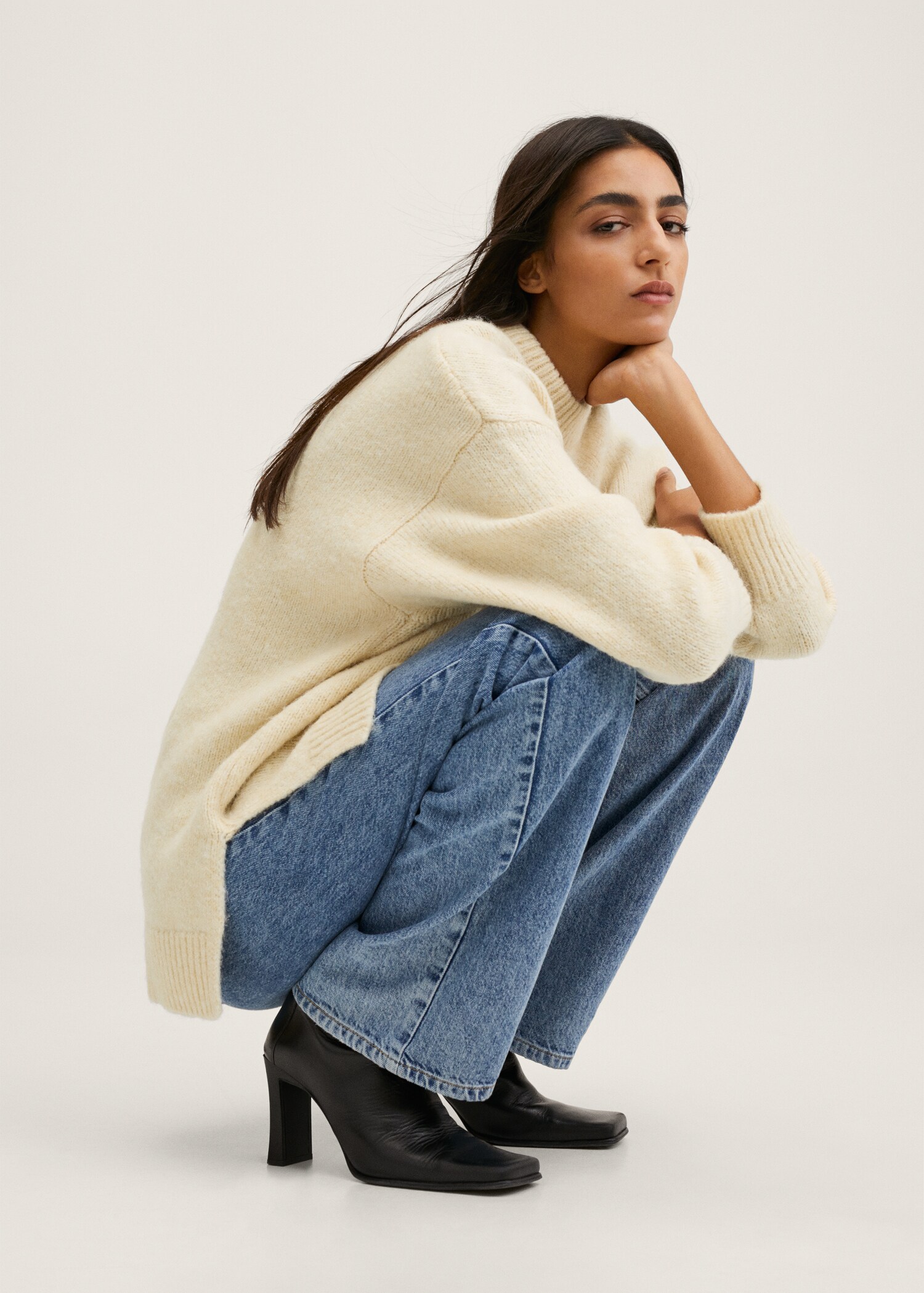 Oversize knit sweater - Details of the article 1