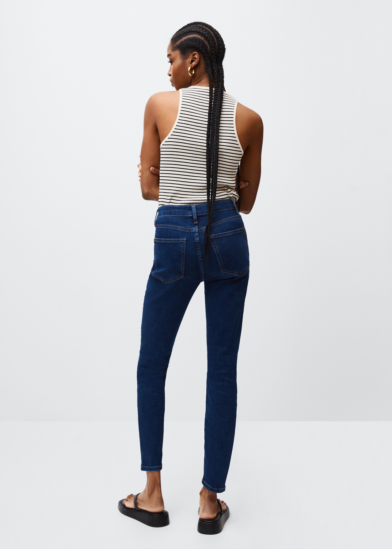 Jeans skinny tiro alto  - Reverso del artículo