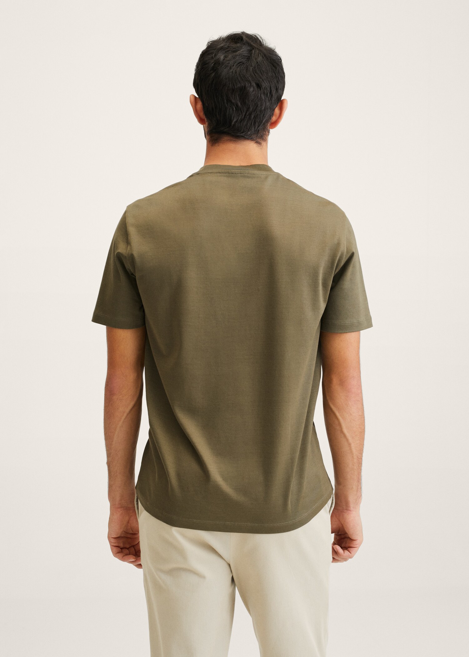 Mercerised regular-fit  t-shirt - Reverse of the article