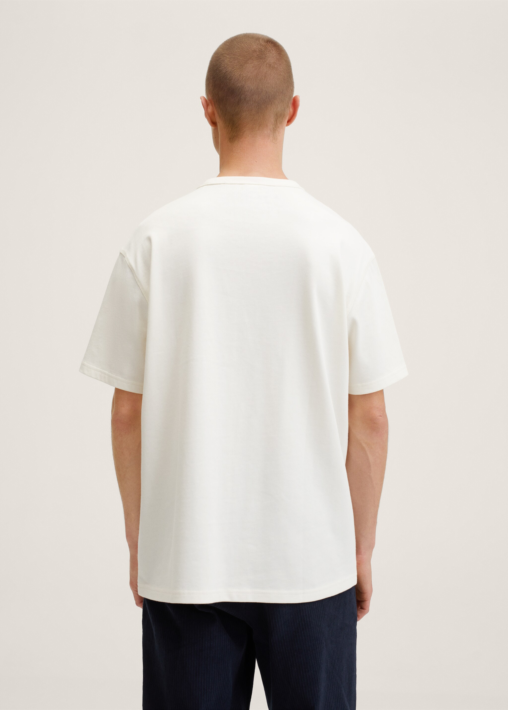 Camiseta algodón relaxed fit - Reverso del artículo