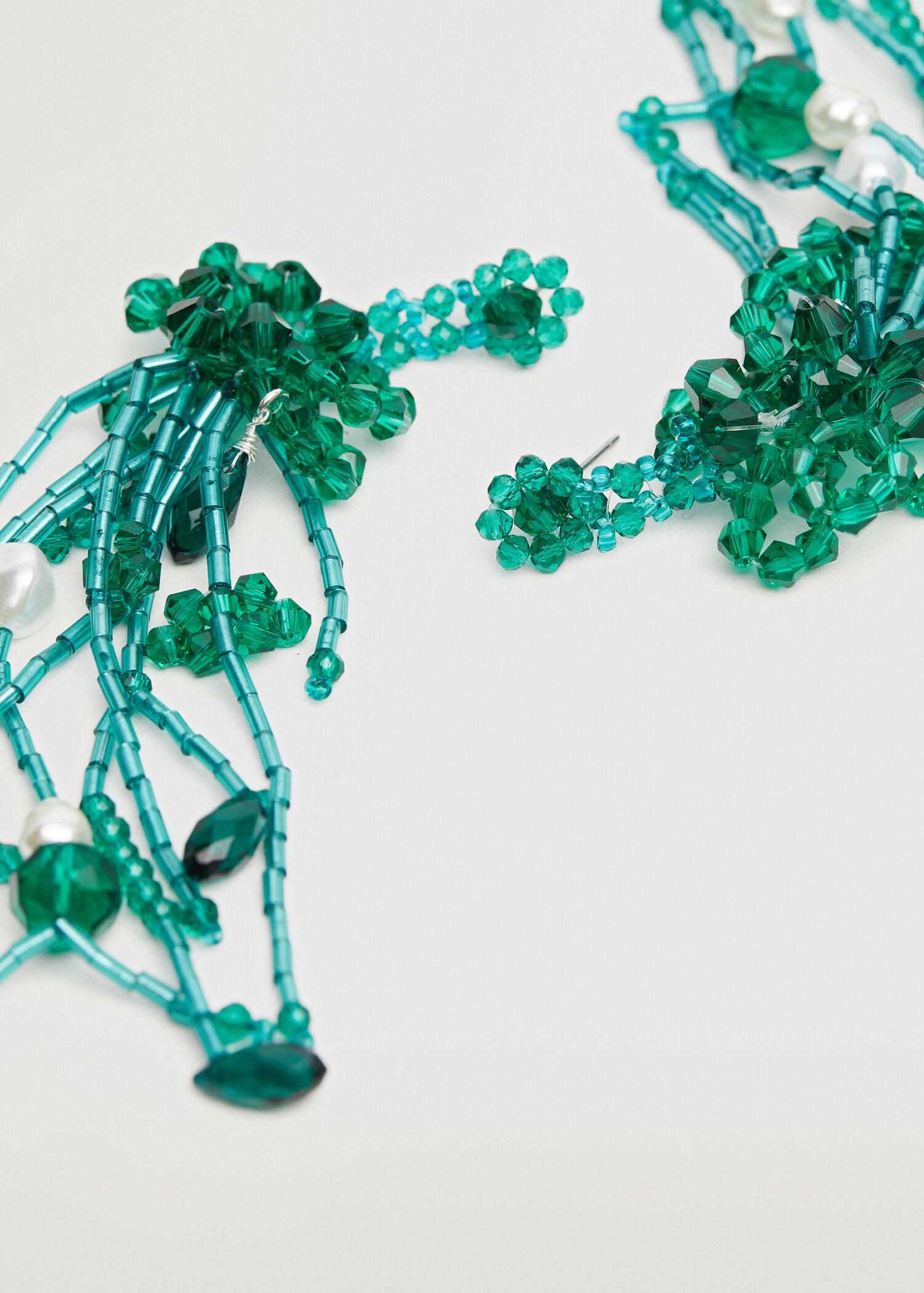 Pendientes colgantes cristales - Plano medio