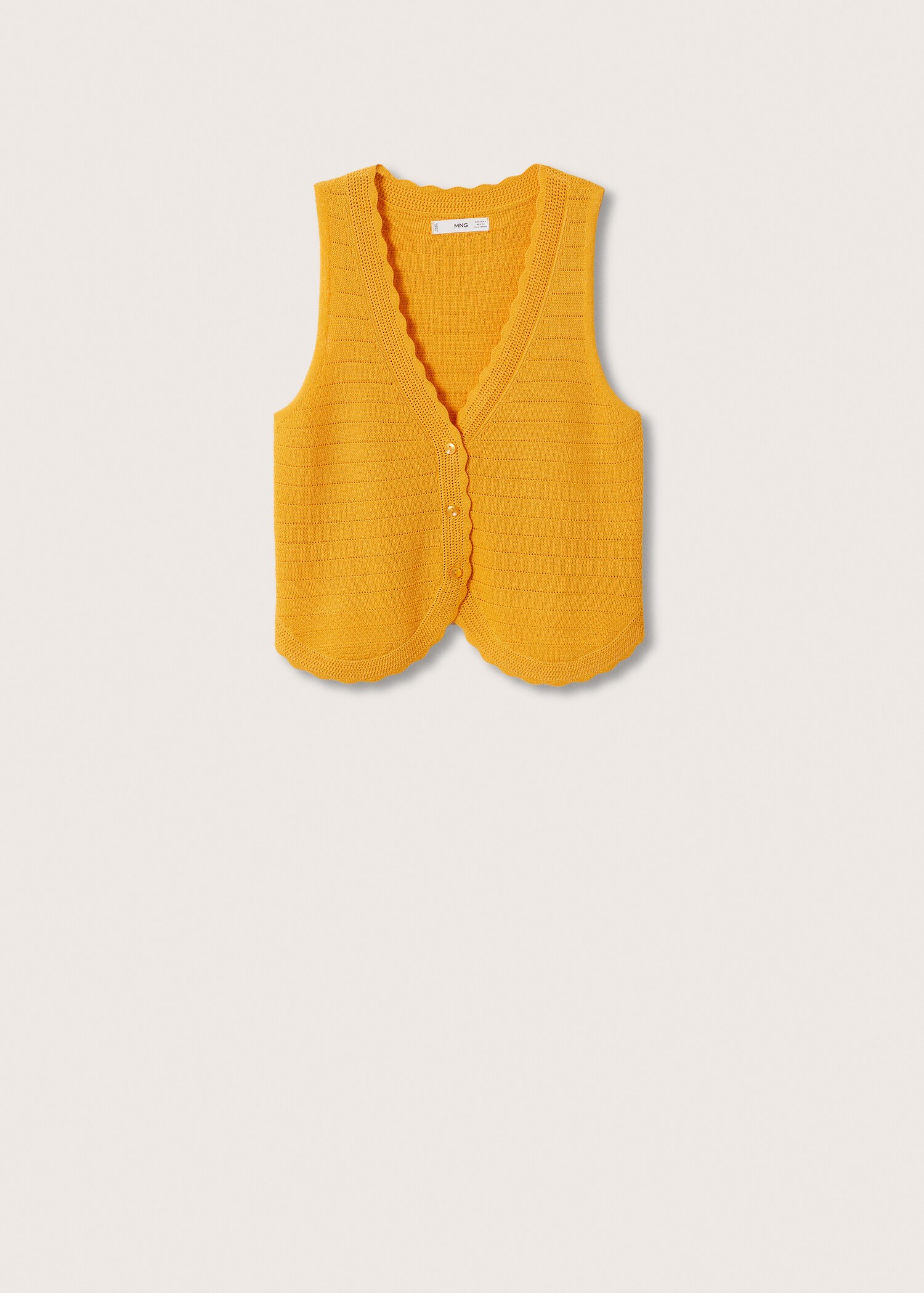 Fine-knit gilet - Article without model