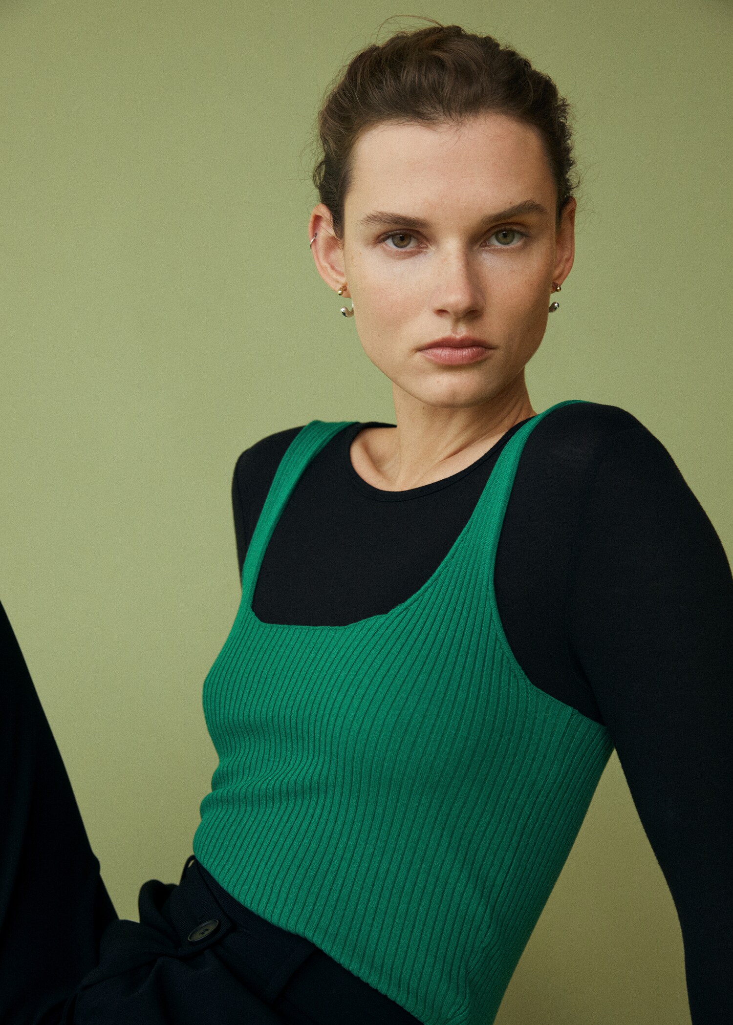 Ribbed strap top - Details of the article 6