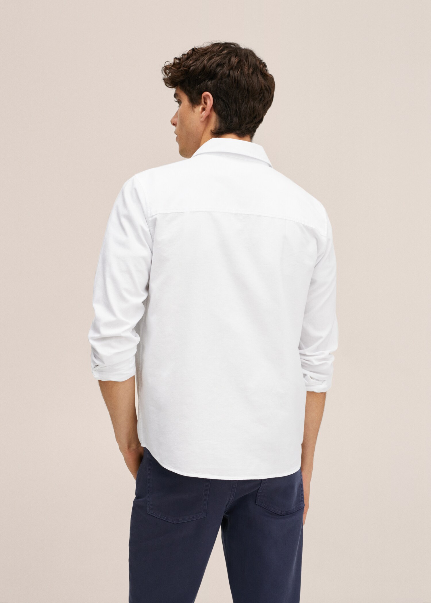 Camisa regular fit Oxford cotó - Revers de l'article