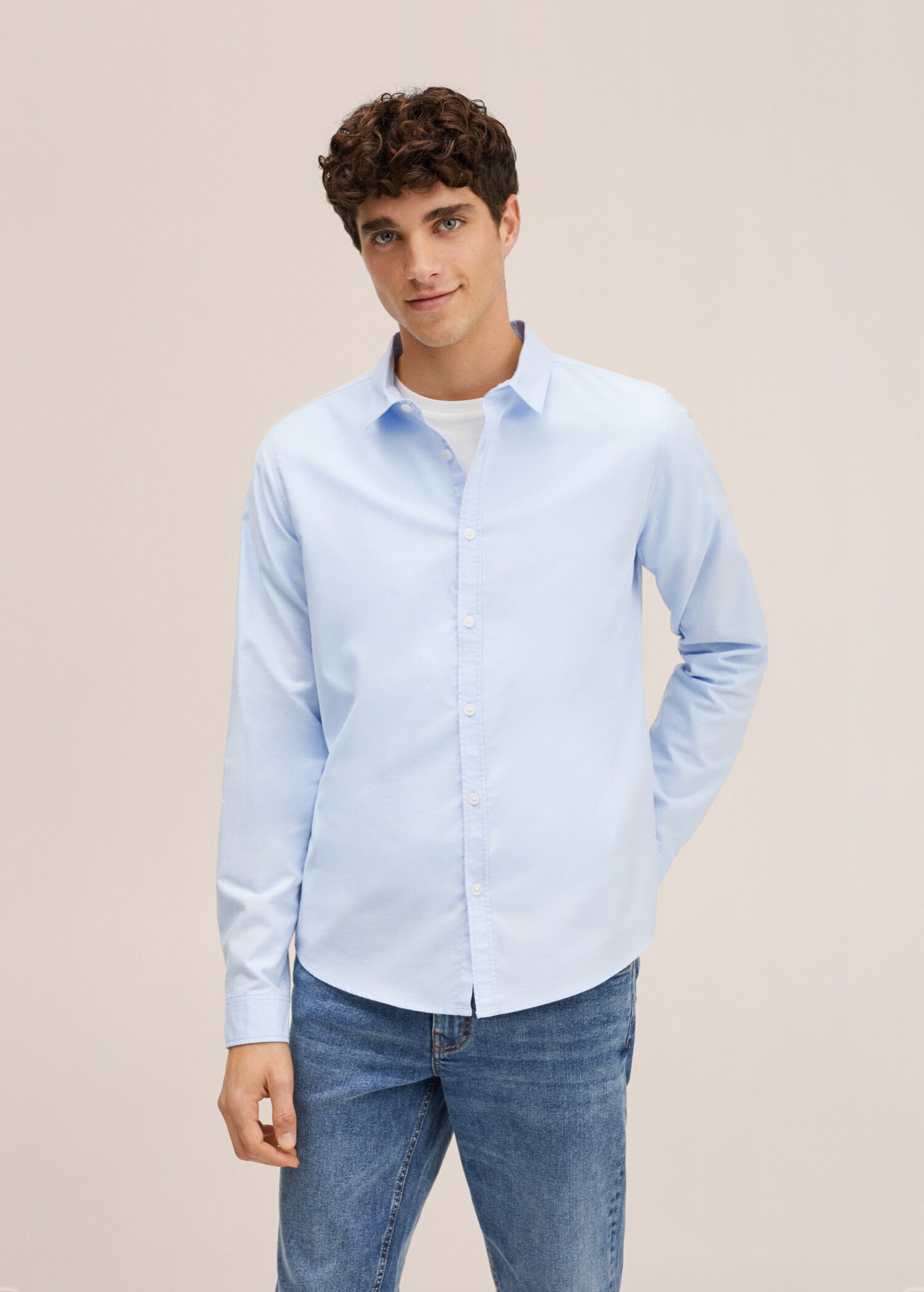 Camisa regular fit Oxford algodón - Detalle del artículo 1