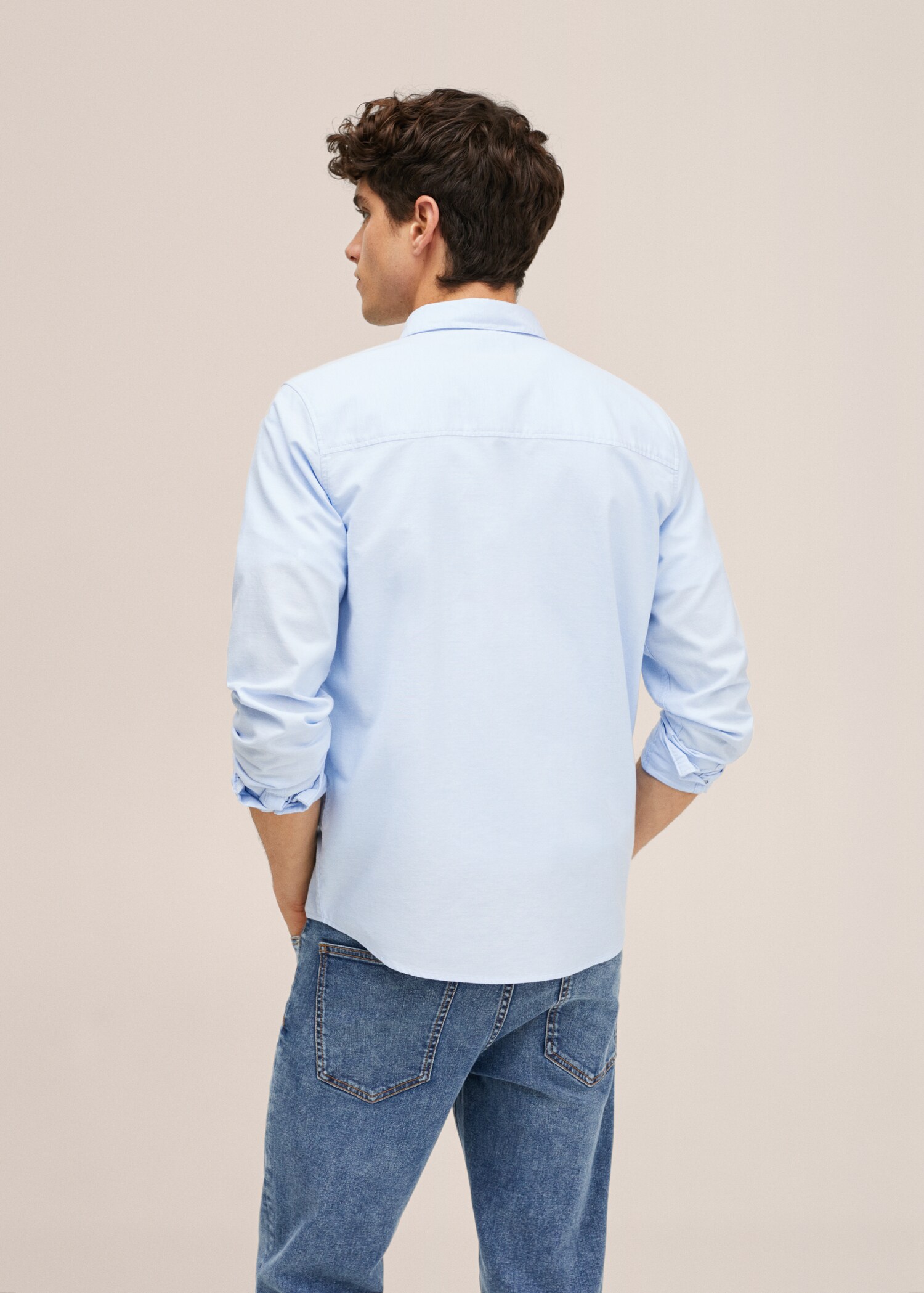 Camisa regular fit Oxford algodón - Reverso del artículo