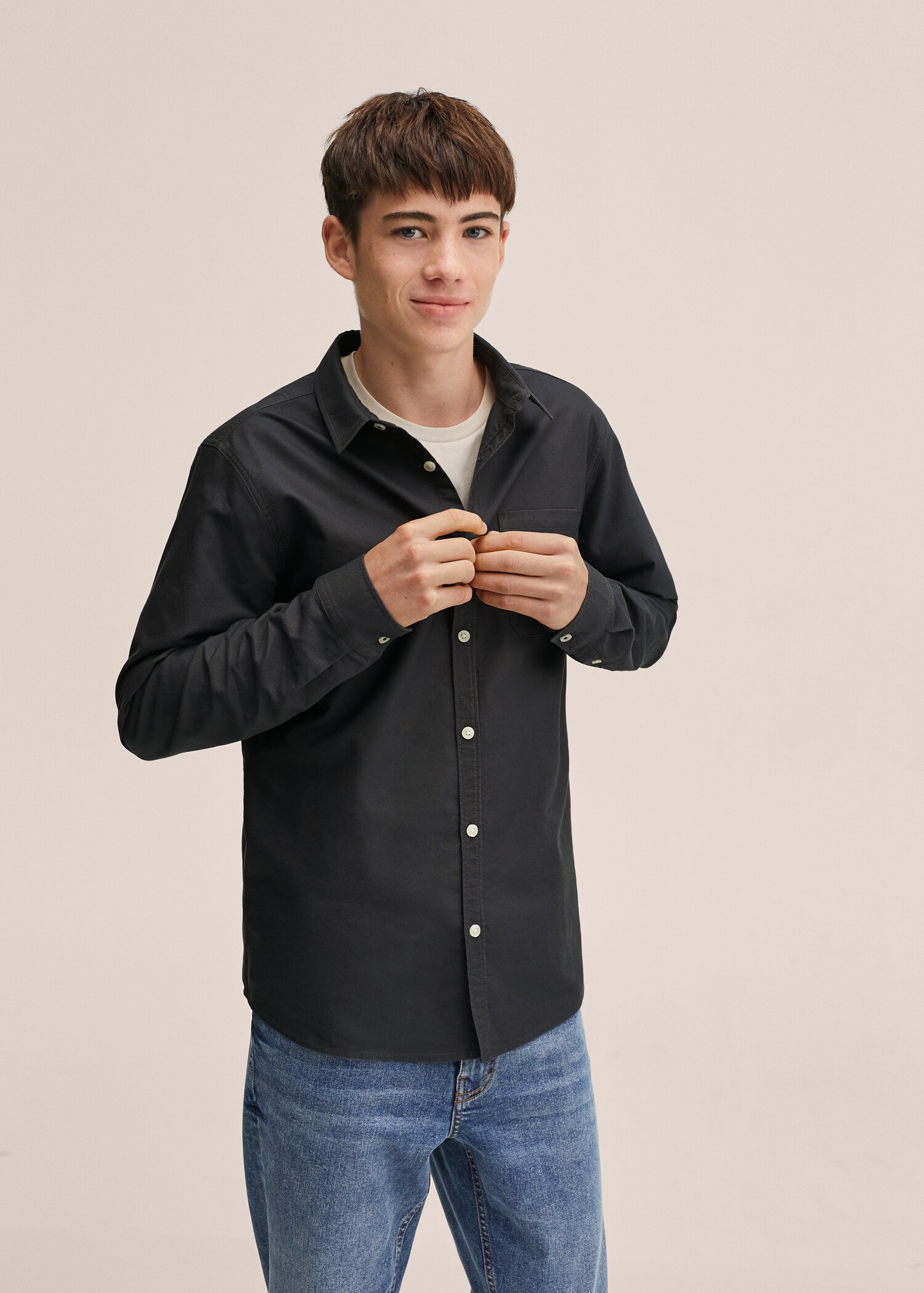 Camisa regular fit cotó - Detall de l'article 1