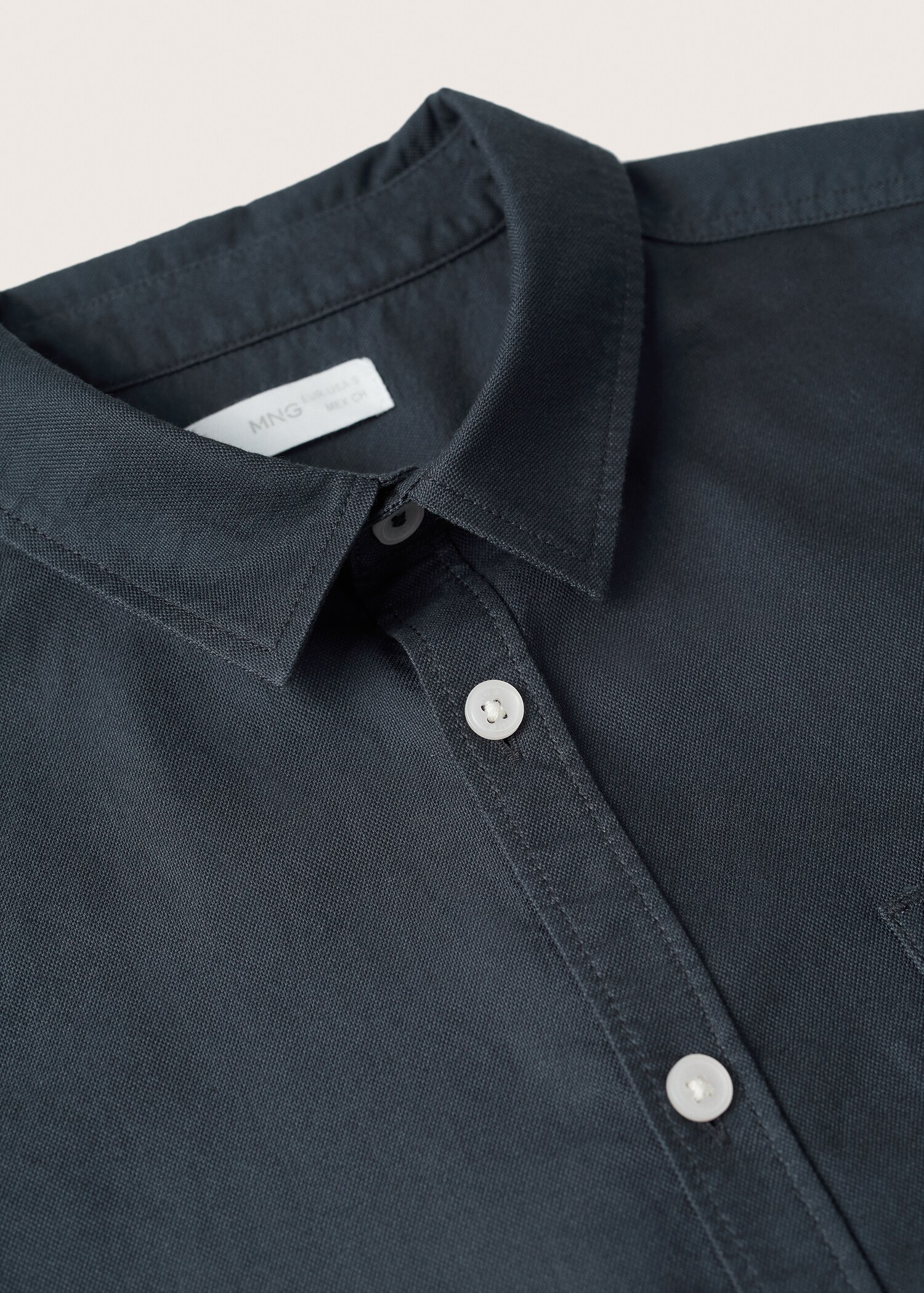 Camisa regular fit cotó - Detall de l'article 8