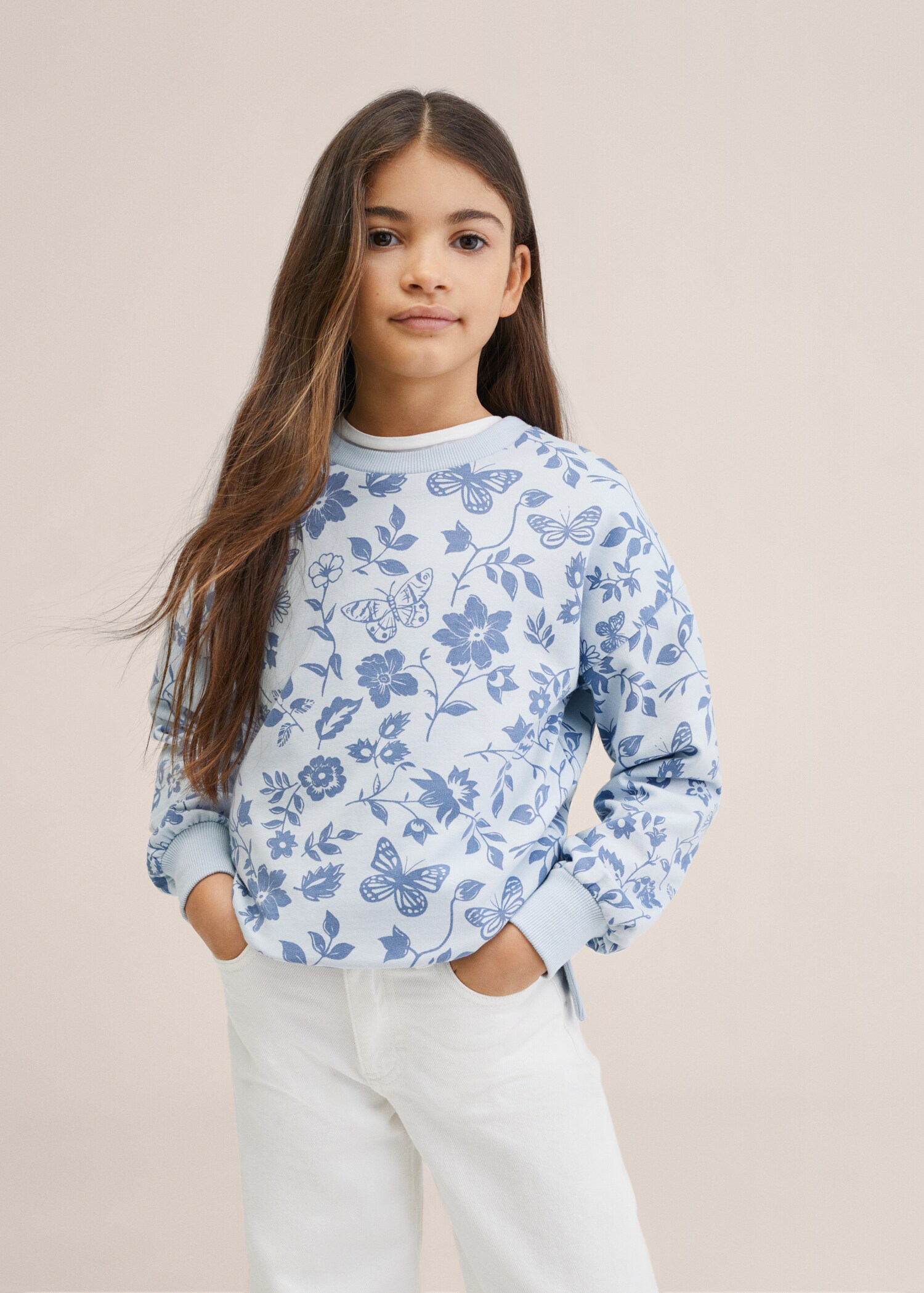 Printed cotton sweatshirt - Details of the article 1