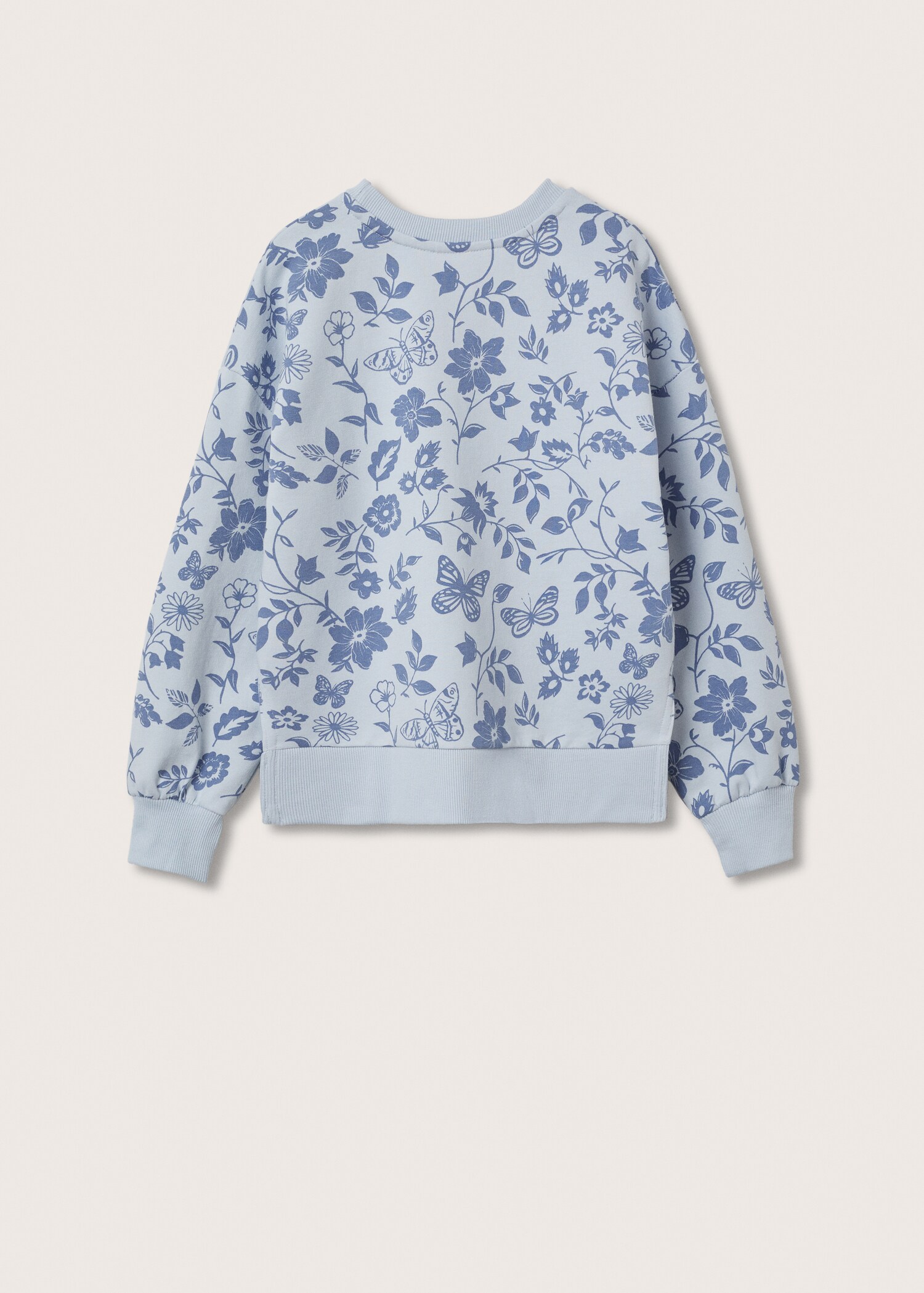 Printed cotton sweatshirt - Reverse of the article