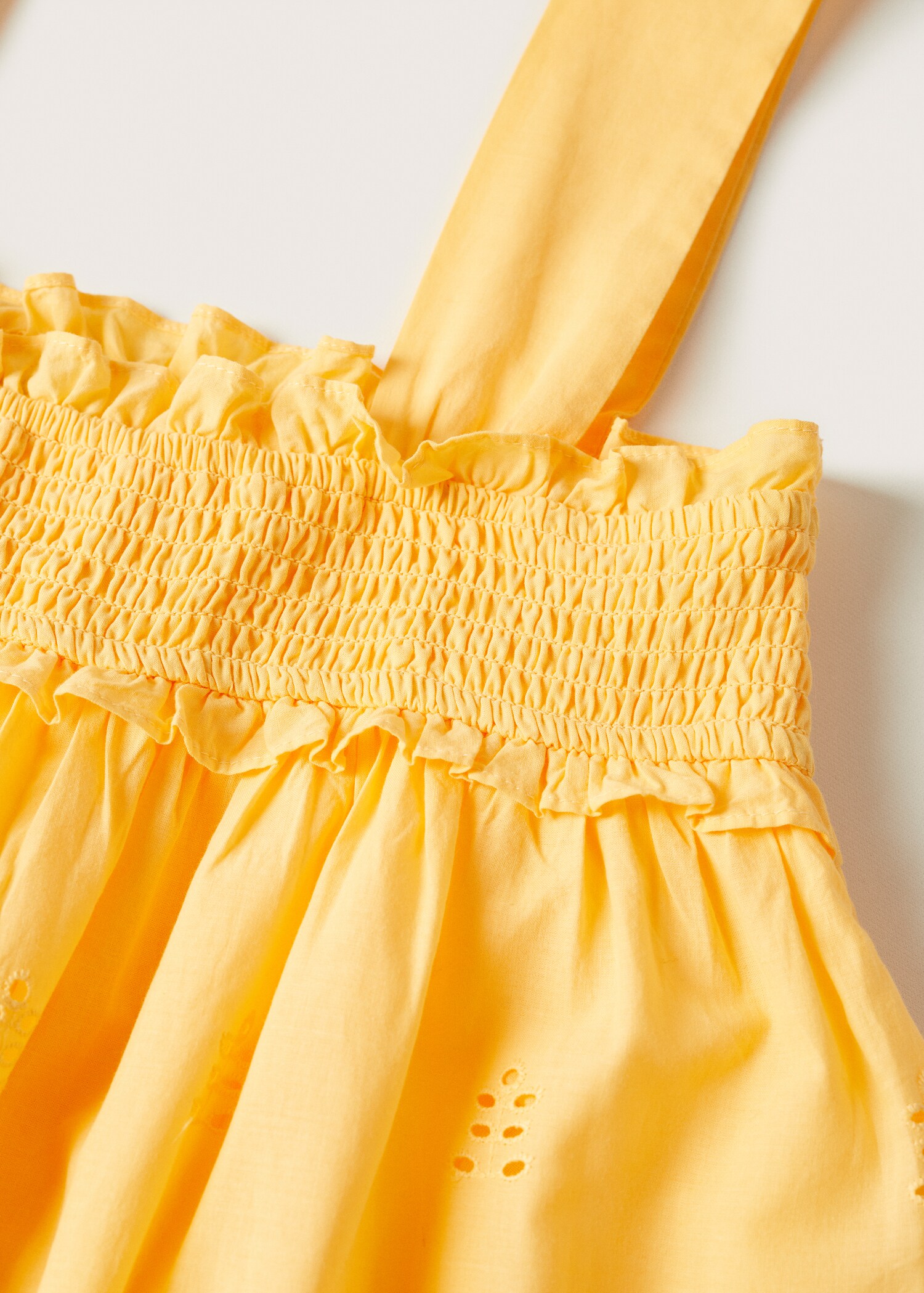Vestido algodón detalles calados - Detalle del artículo 8