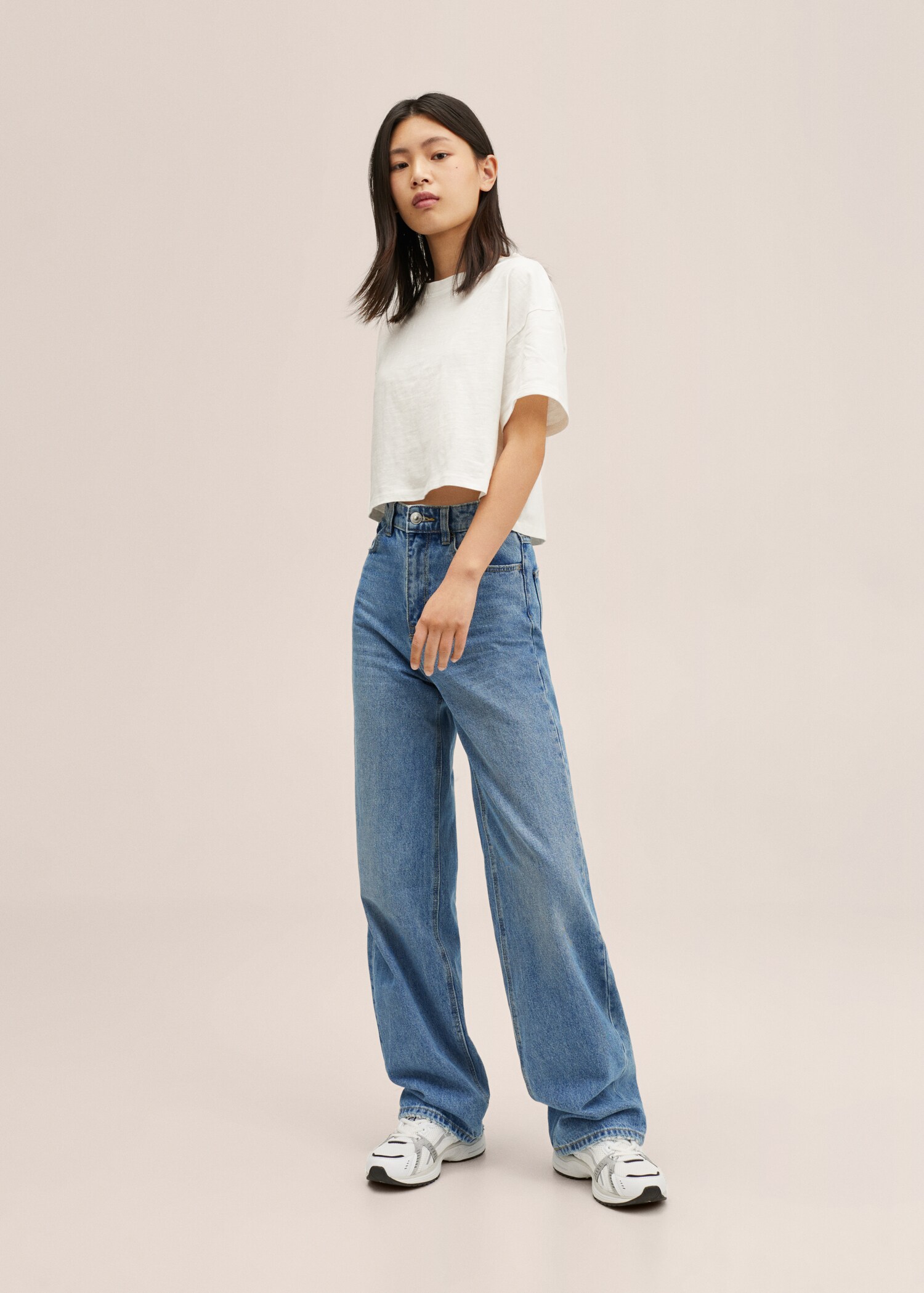 High-waist wideleg jeans - Details of the article 2