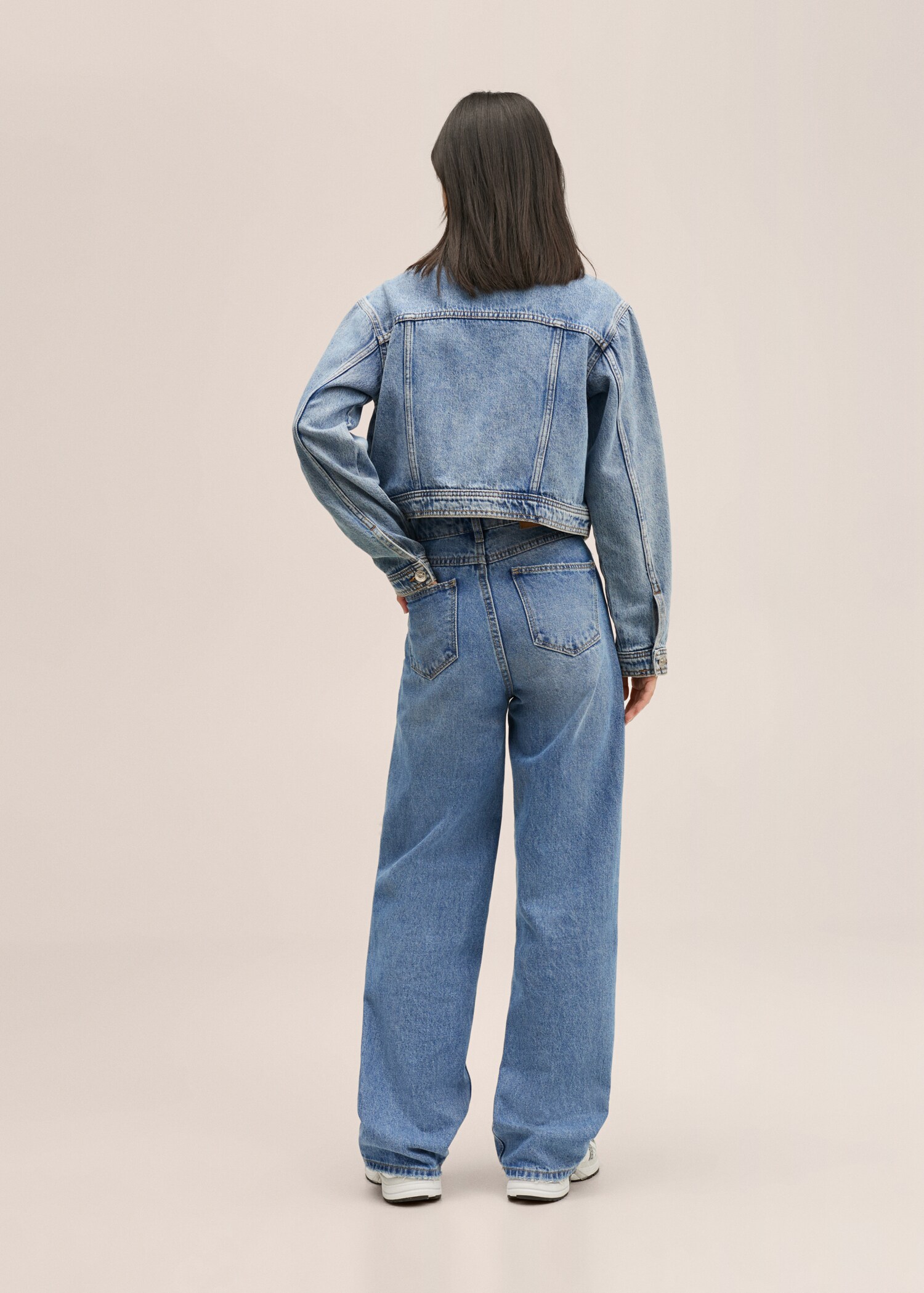 High-waist wideleg jeans - Reverse of the article