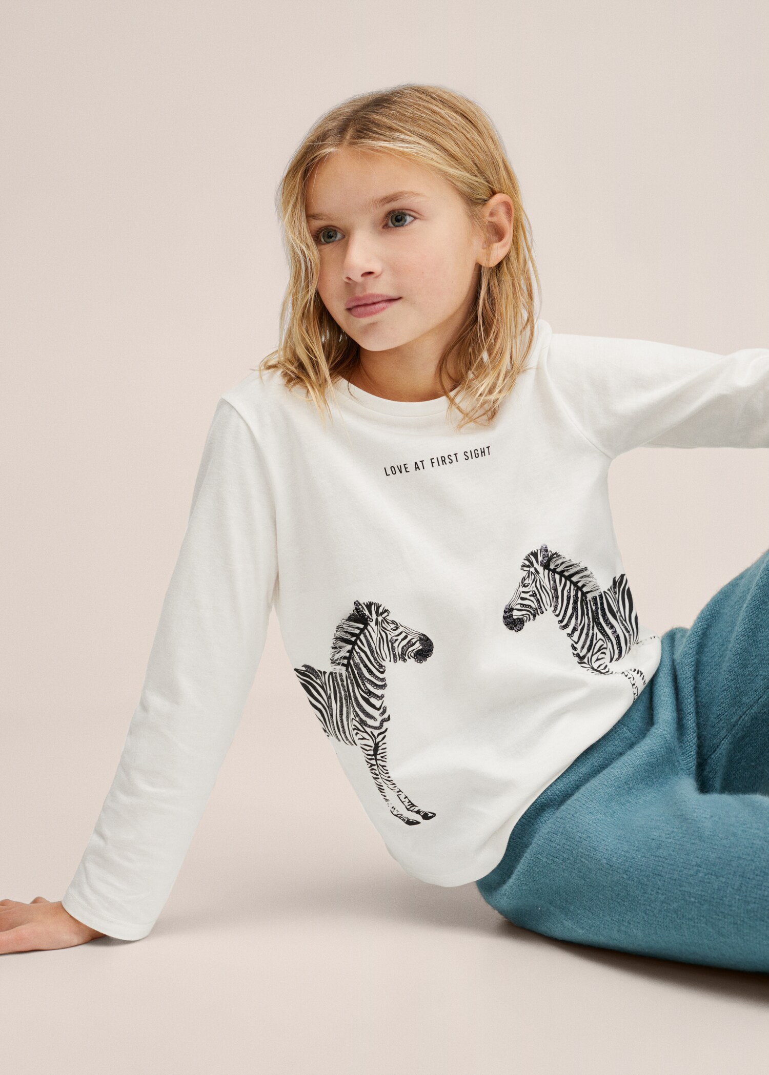 Camiseta manga larga lentejuelas - Detalle del artículo 1