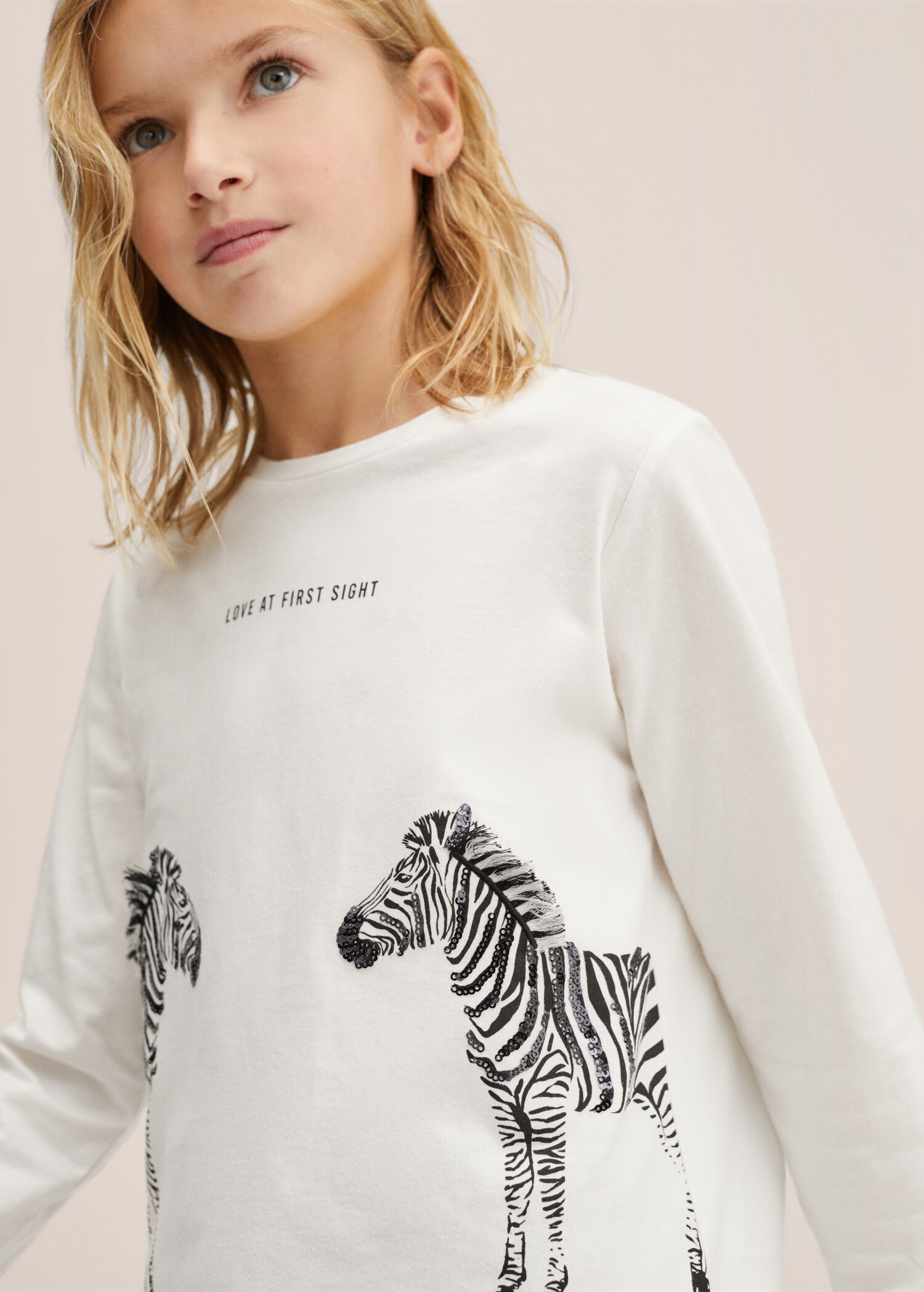 Camiseta manga larga lentejuelas - Detalle del artículo 2