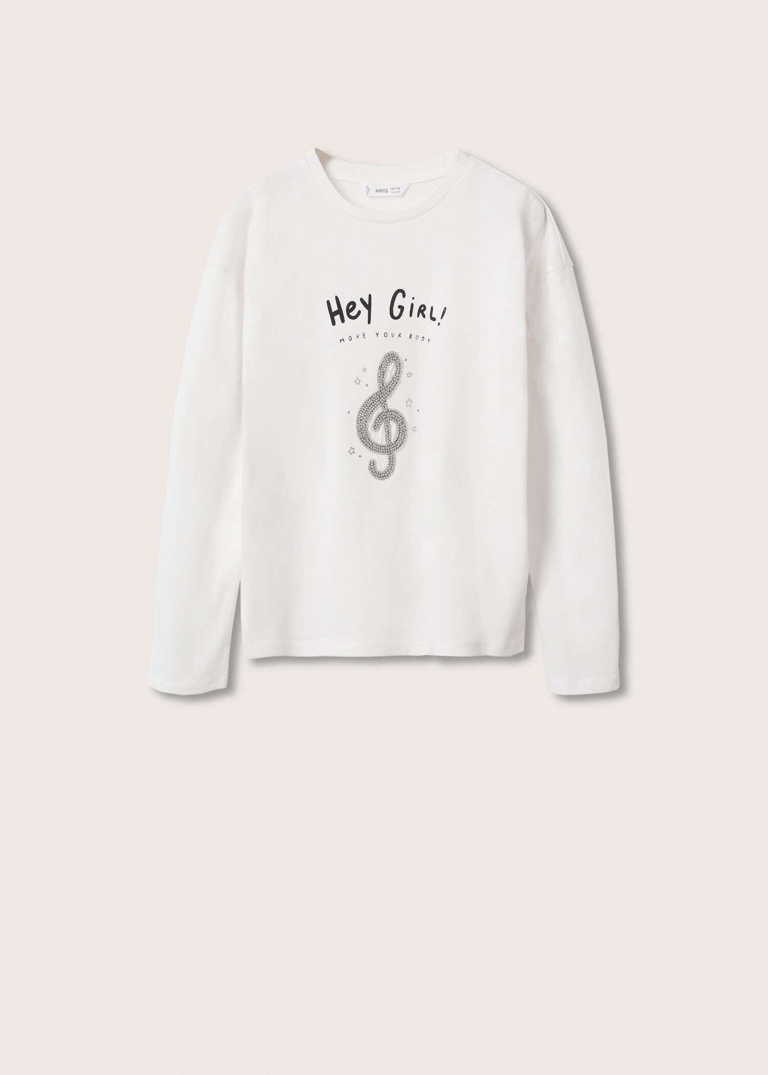 Long-sleeved t-shirt with beads - Article without model