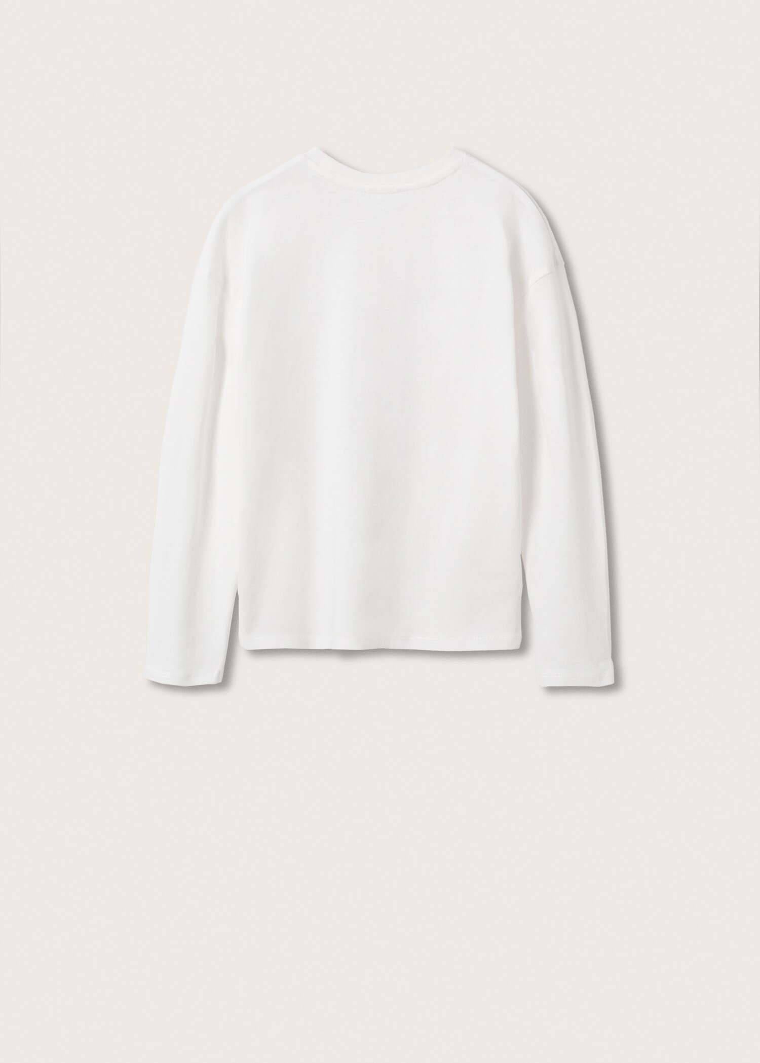 Long-sleeved t-shirt with beads - Reverse of the article