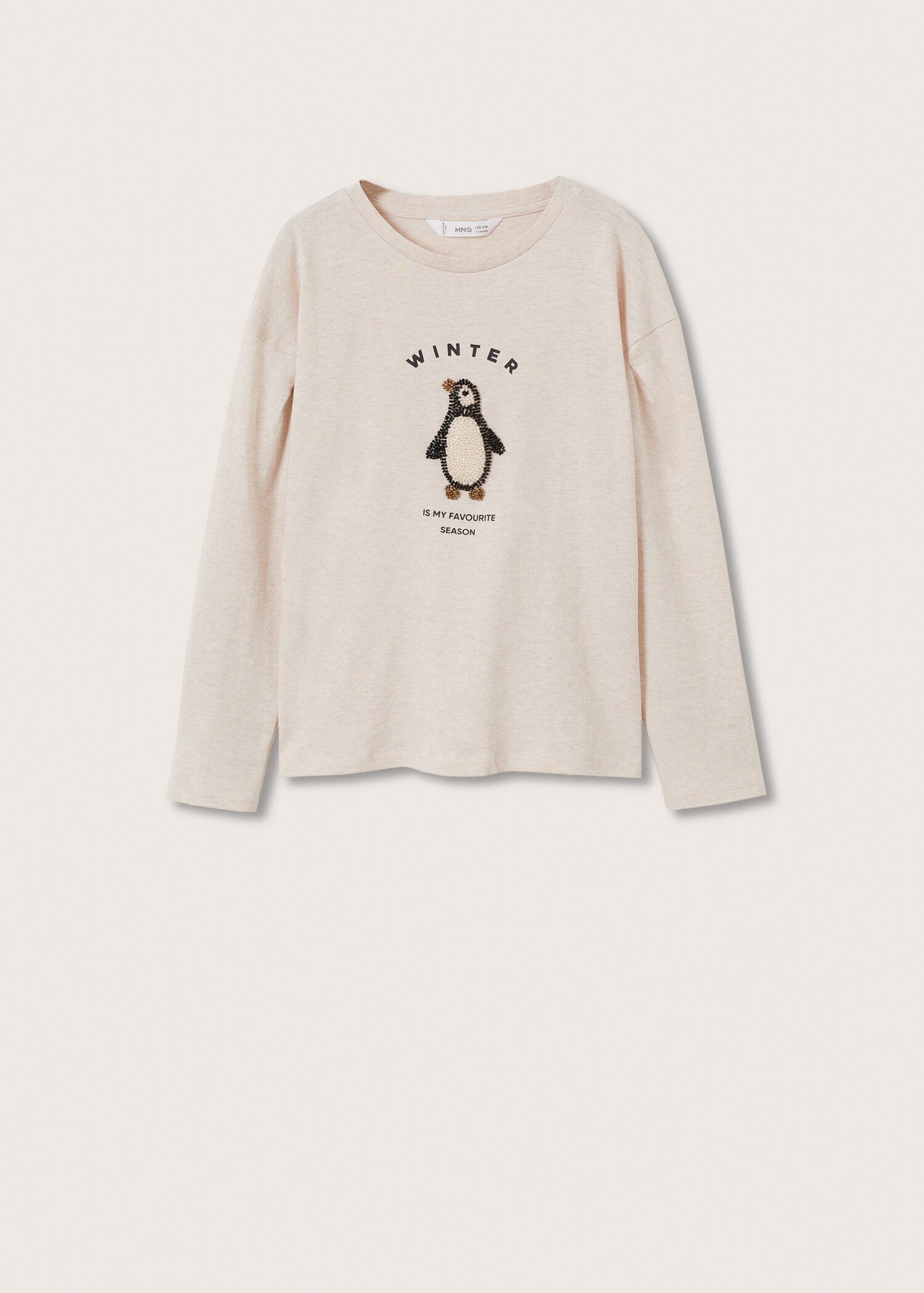 Long-sleeved t-shirt with beads - Article without model