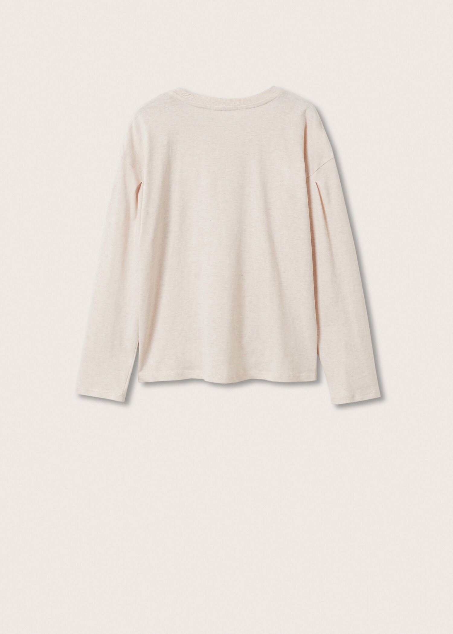 Long-sleeved t-shirt with beads - Reverse of the article