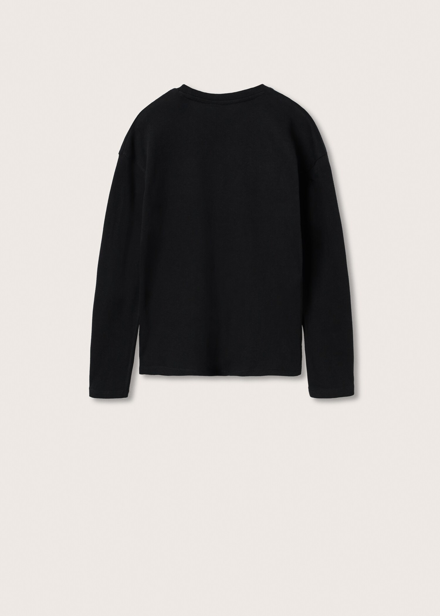 Long-sleeved t-shirt with beads - Reverse of the article