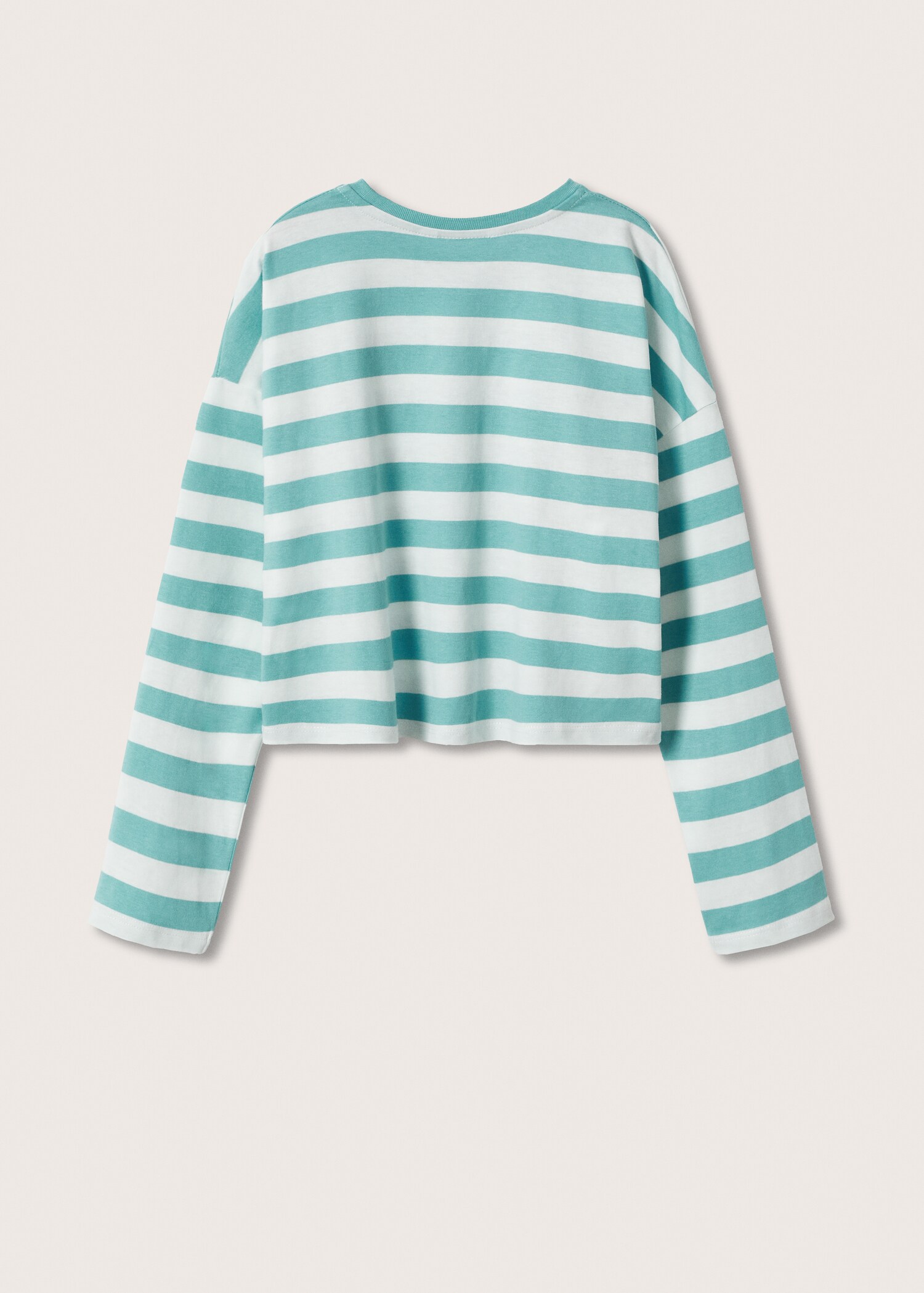 Striped long sleeves t-shirt - Reverse of the article