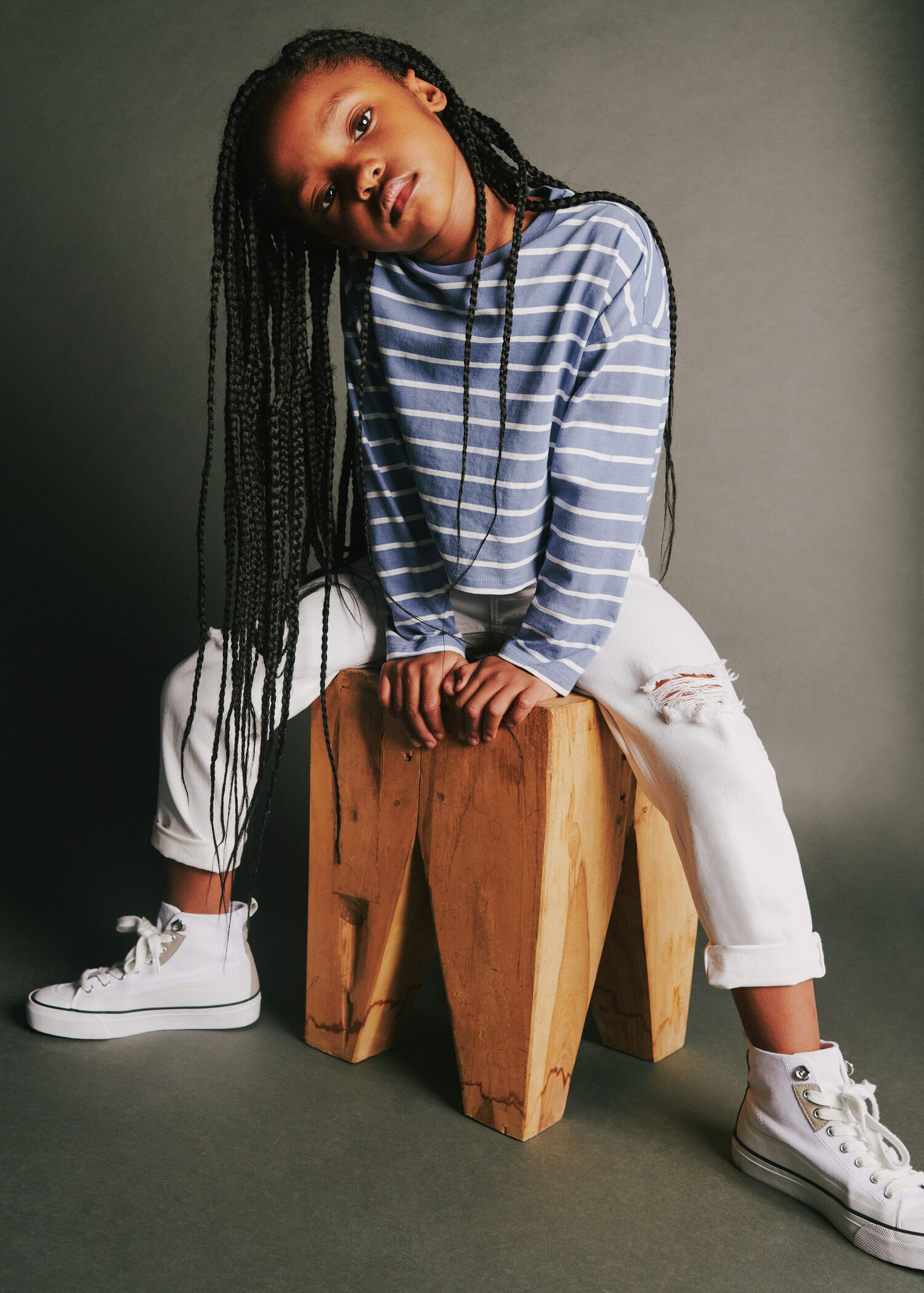 Striped long sleeves t-shirt - Details of the article 5