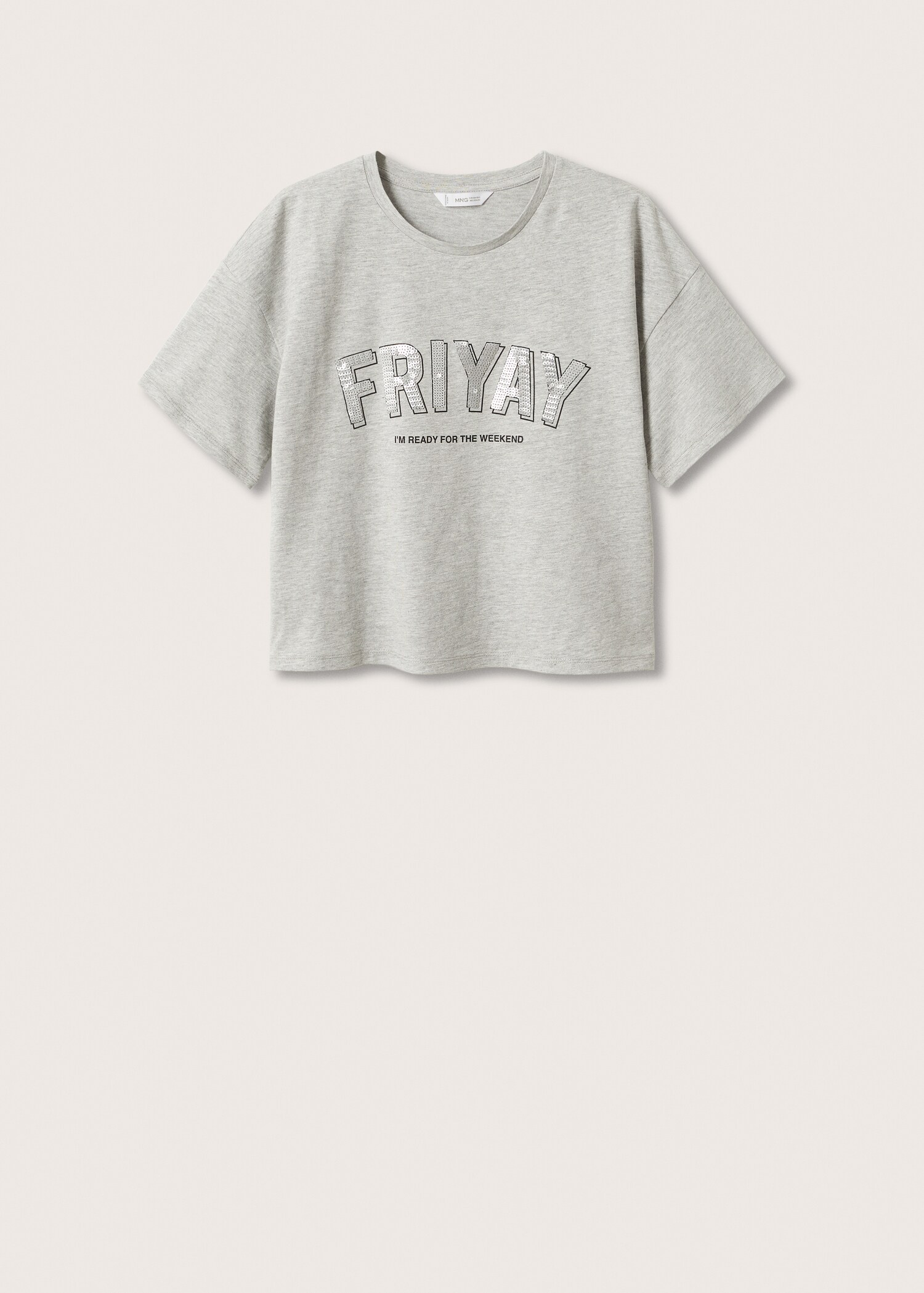 Sequins crop t-shirt - Article without model