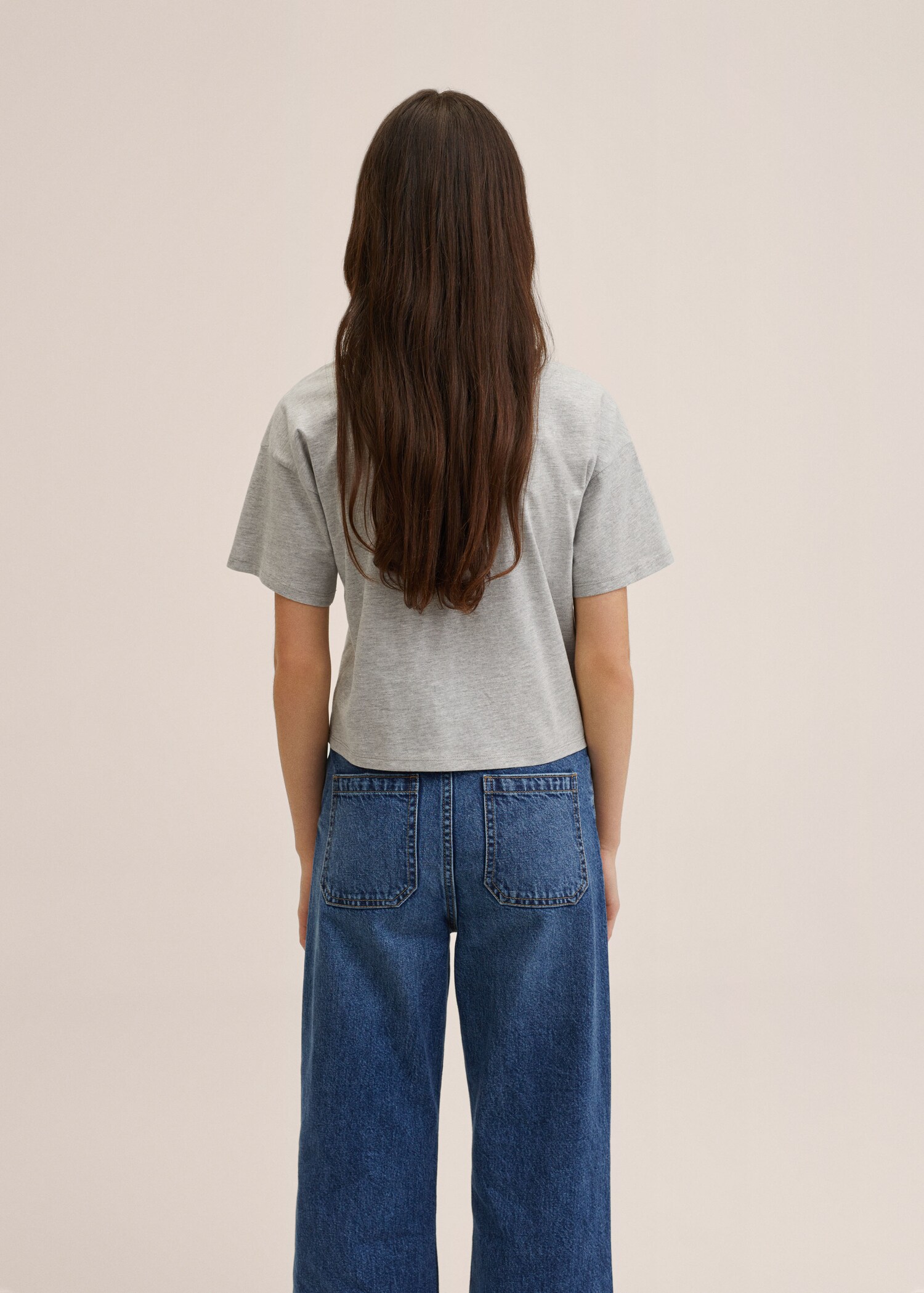 Sequins crop t-shirt - Reverse of the article