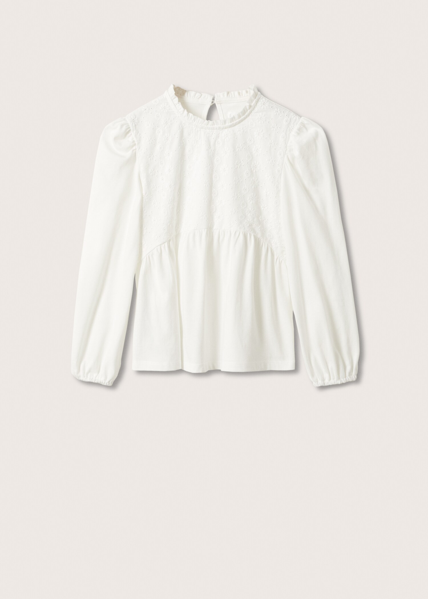 Embroidered long-sleeved t-shirt - Article without model