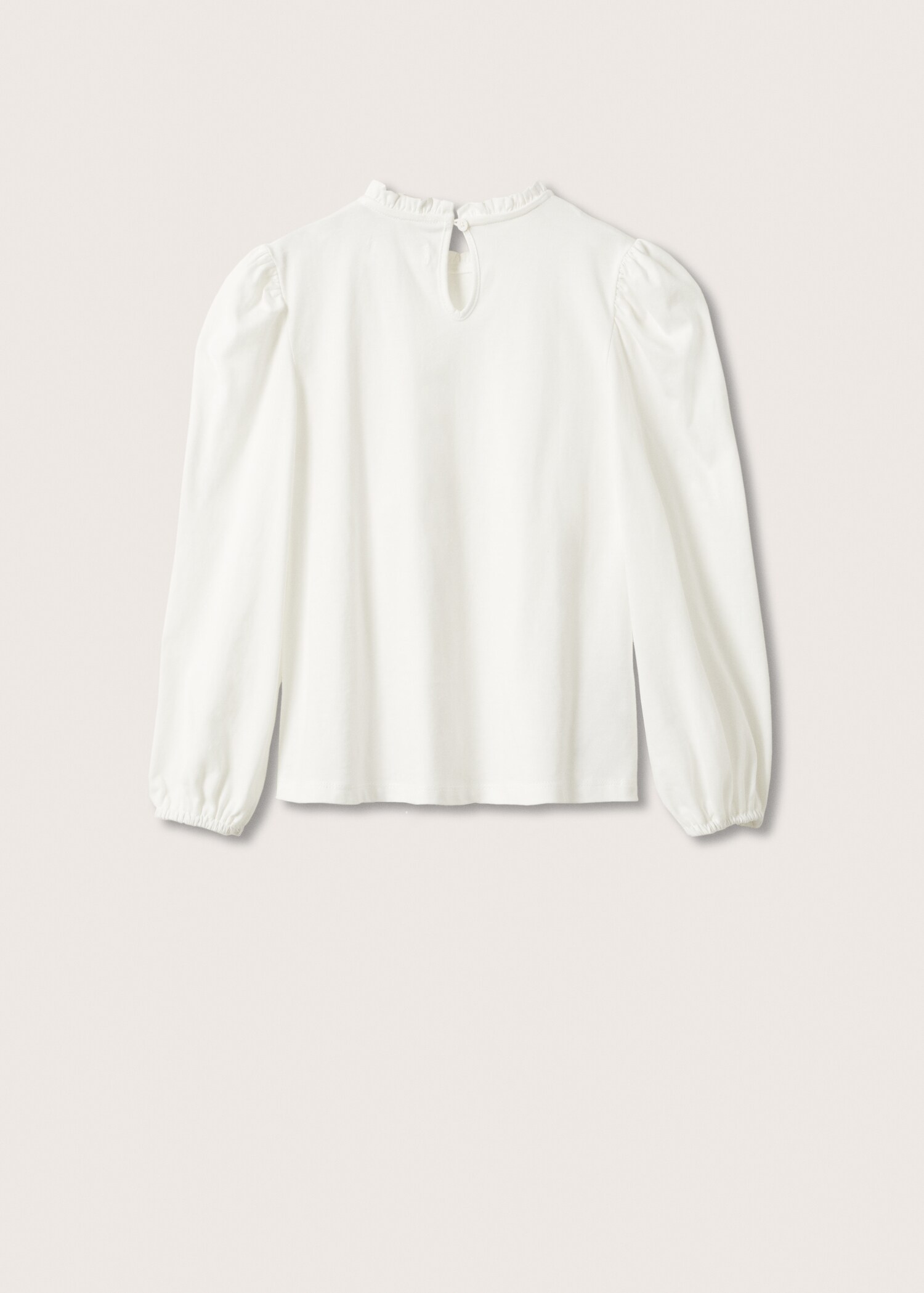 Embroidered long-sleeved t-shirt - Reverse of the article