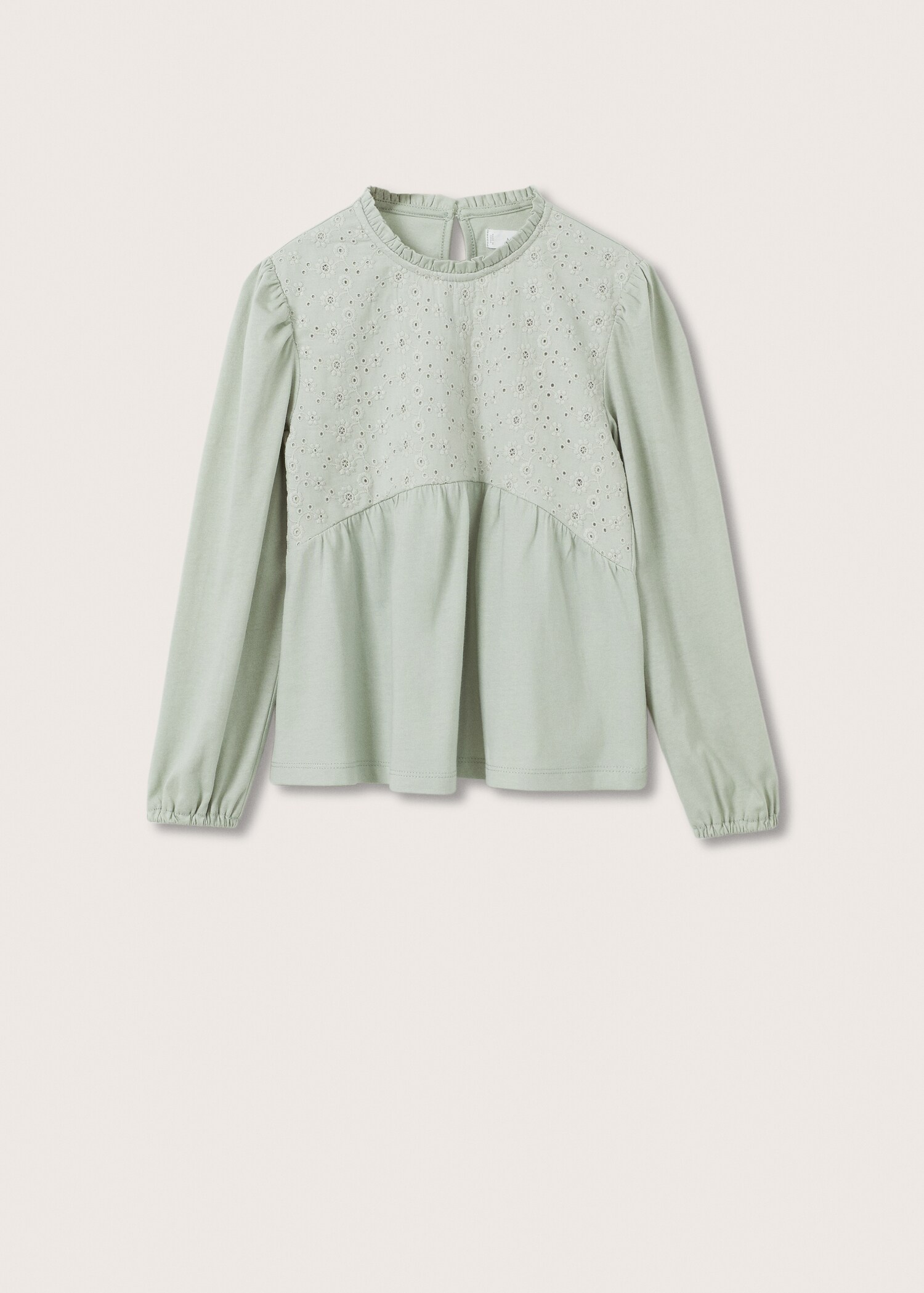 Embroidered long-sleeved t-shirt - Article without model
