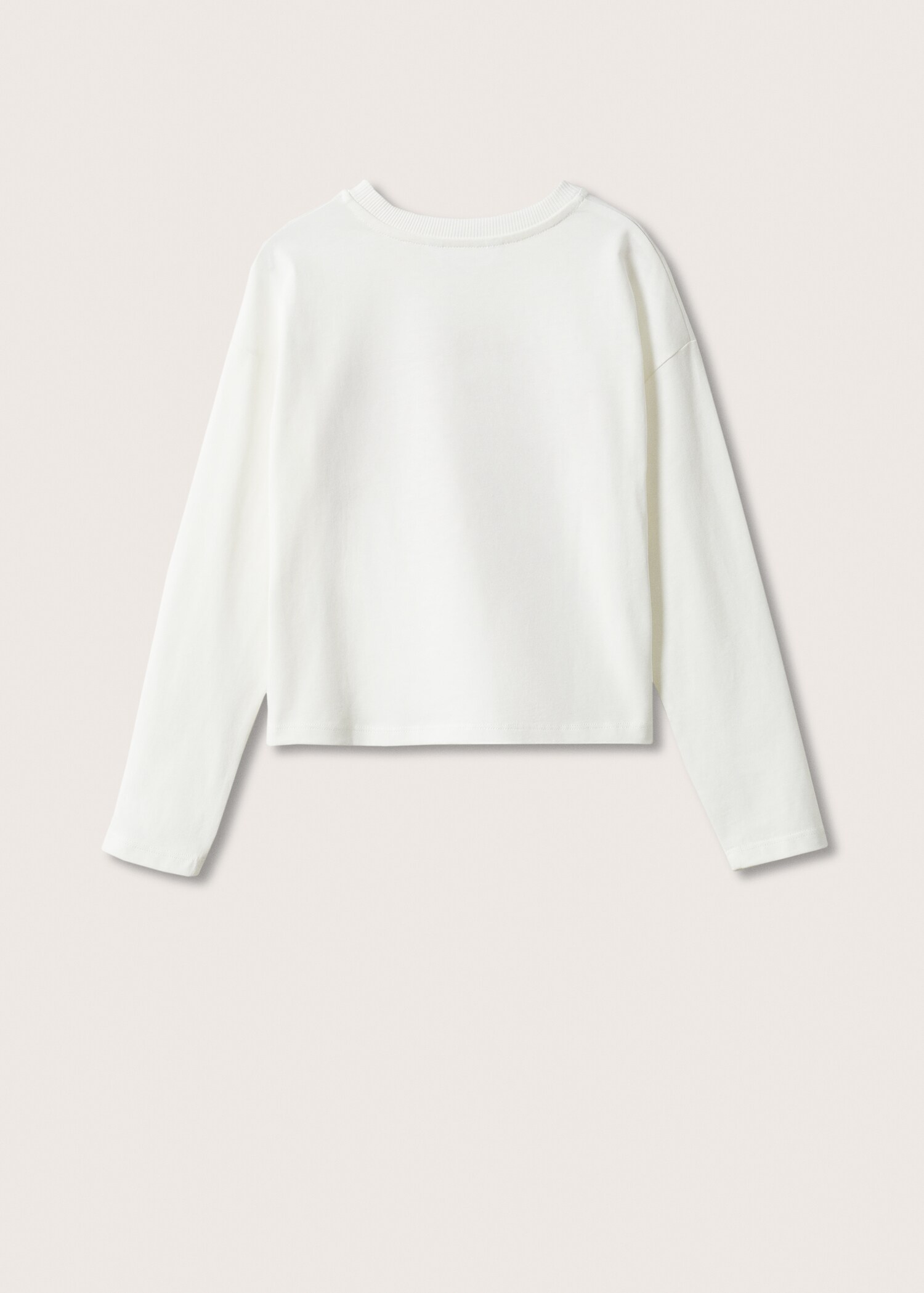 Long-sleeved t-shirt with message - Reverse of the article