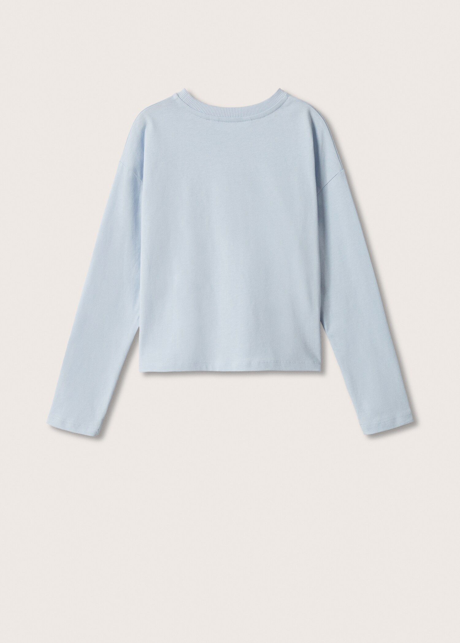 Long-sleeved t-shirt with message - Reverse of the article